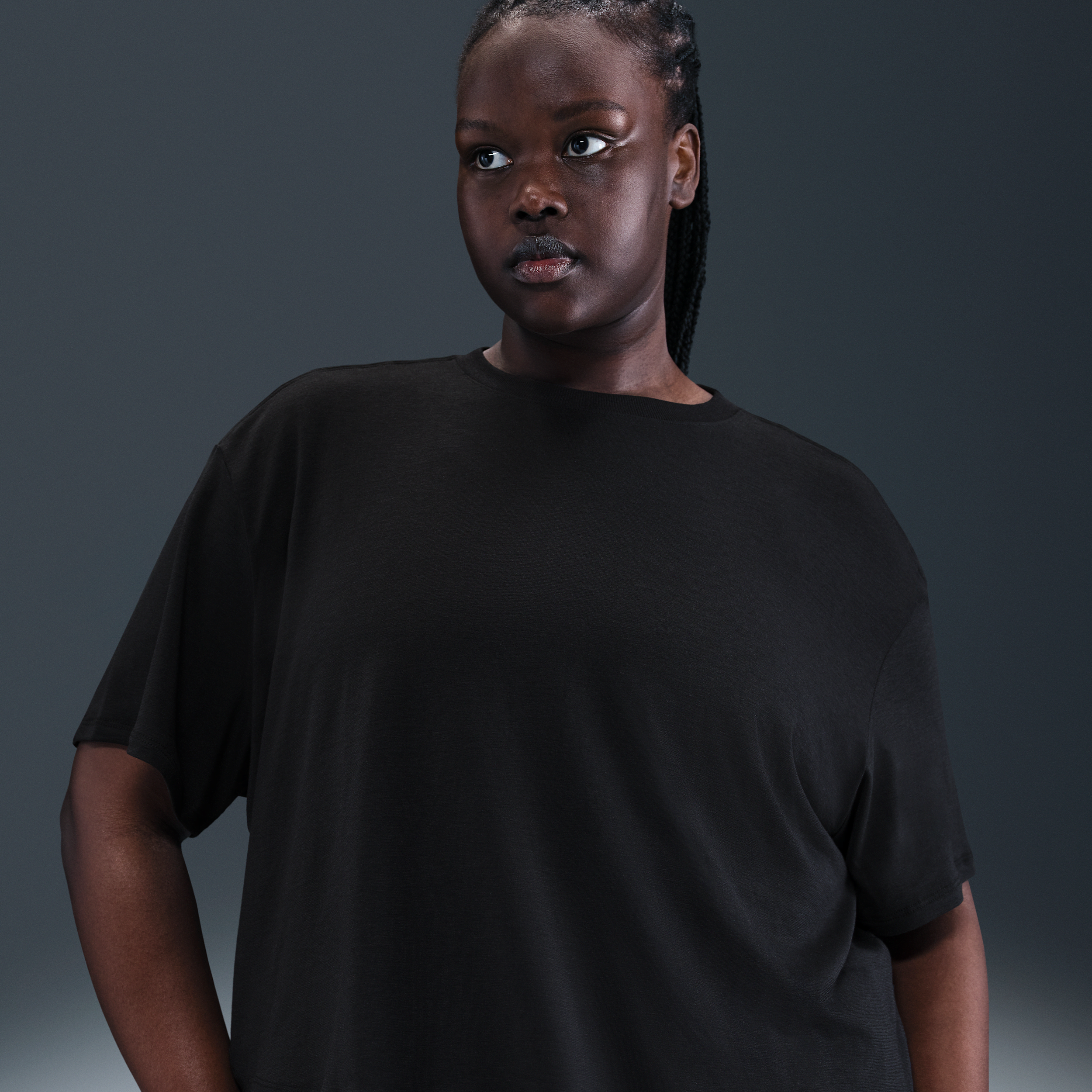 Nike Women's One Relaxed Dri-fit Cropped Short-sleeve Top (plus Size)