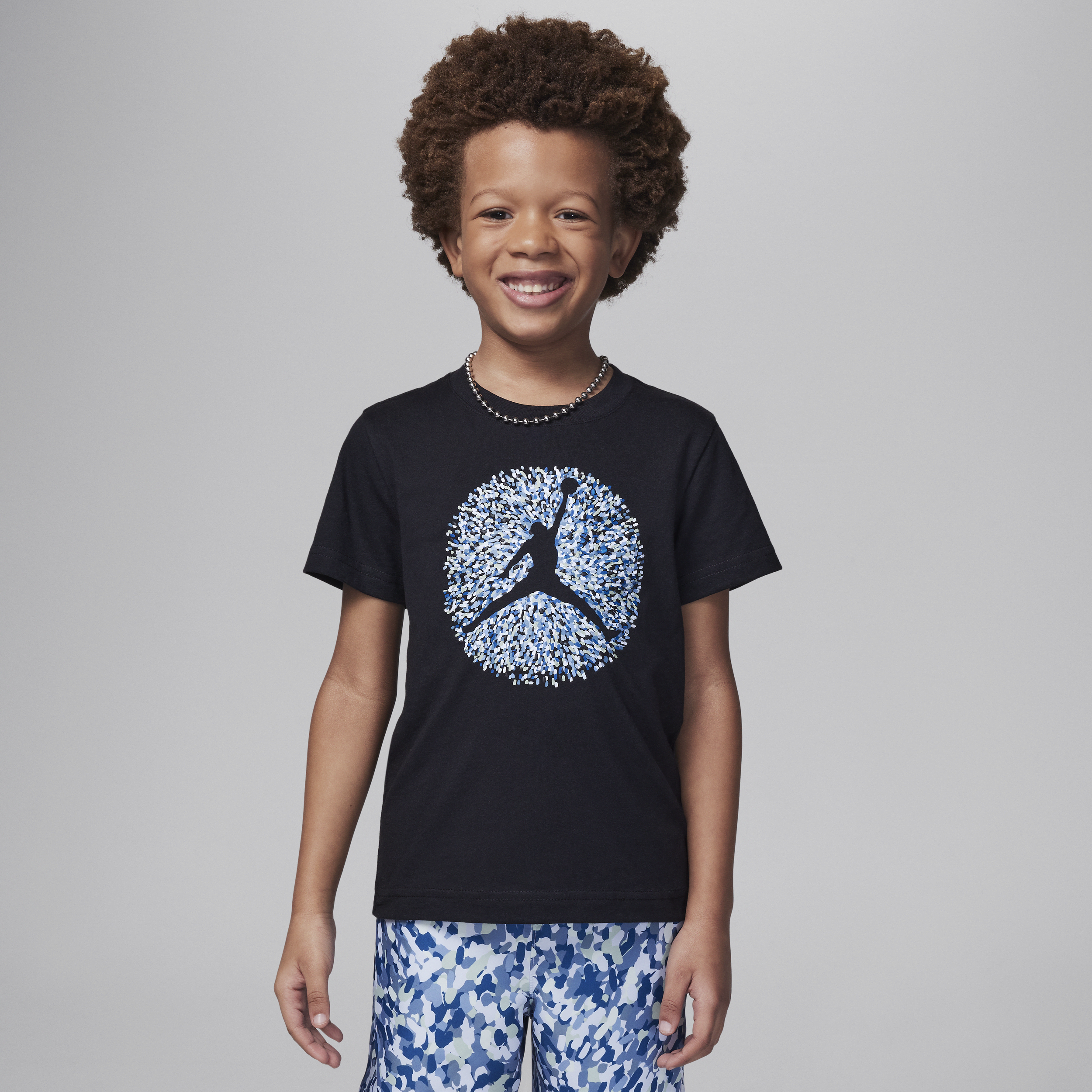 Shop Jordan Poolside Jumpman Little Kids' Graphic T-shirt In Black
