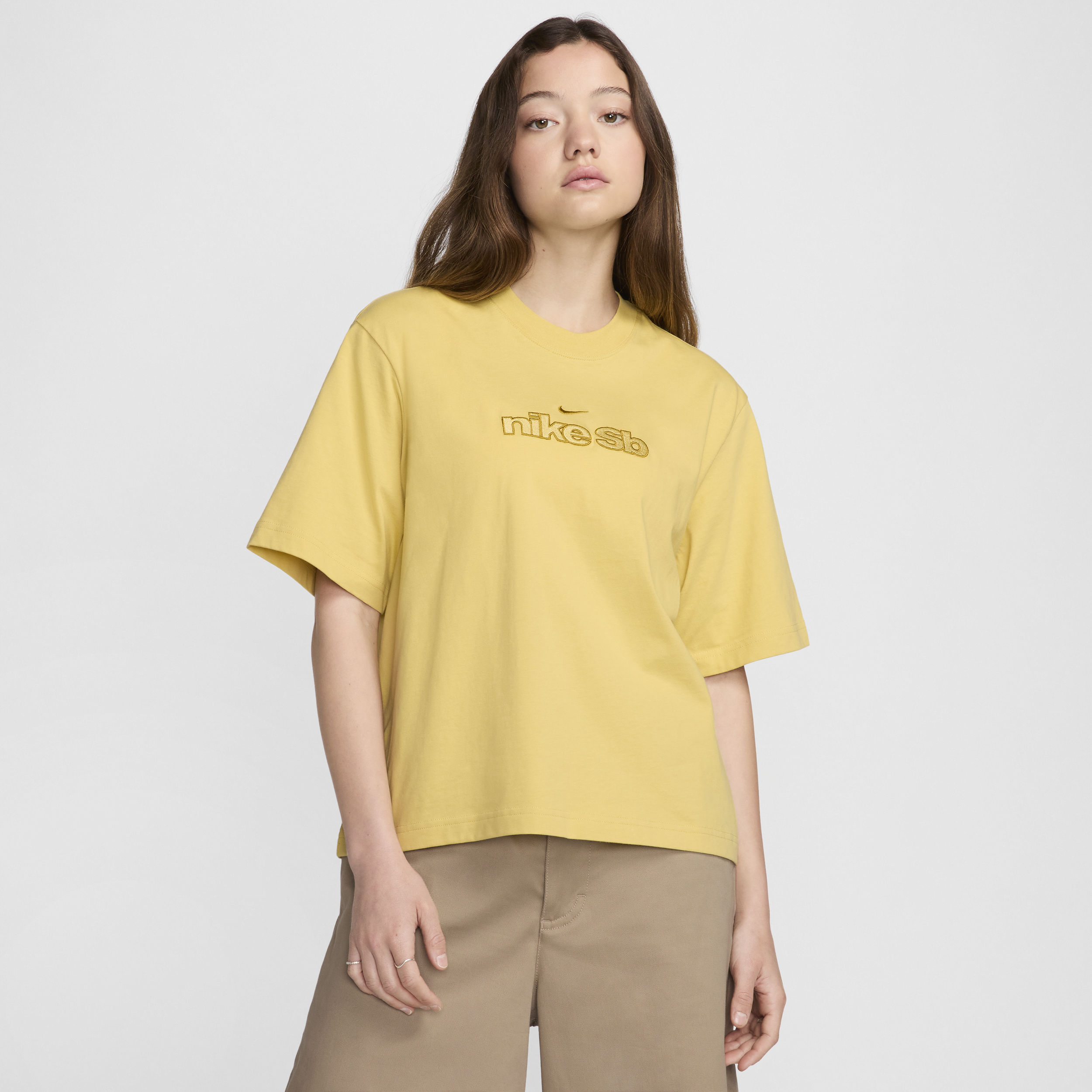 Shop Nike Women's  Sb Skate T-shirt In Yellow