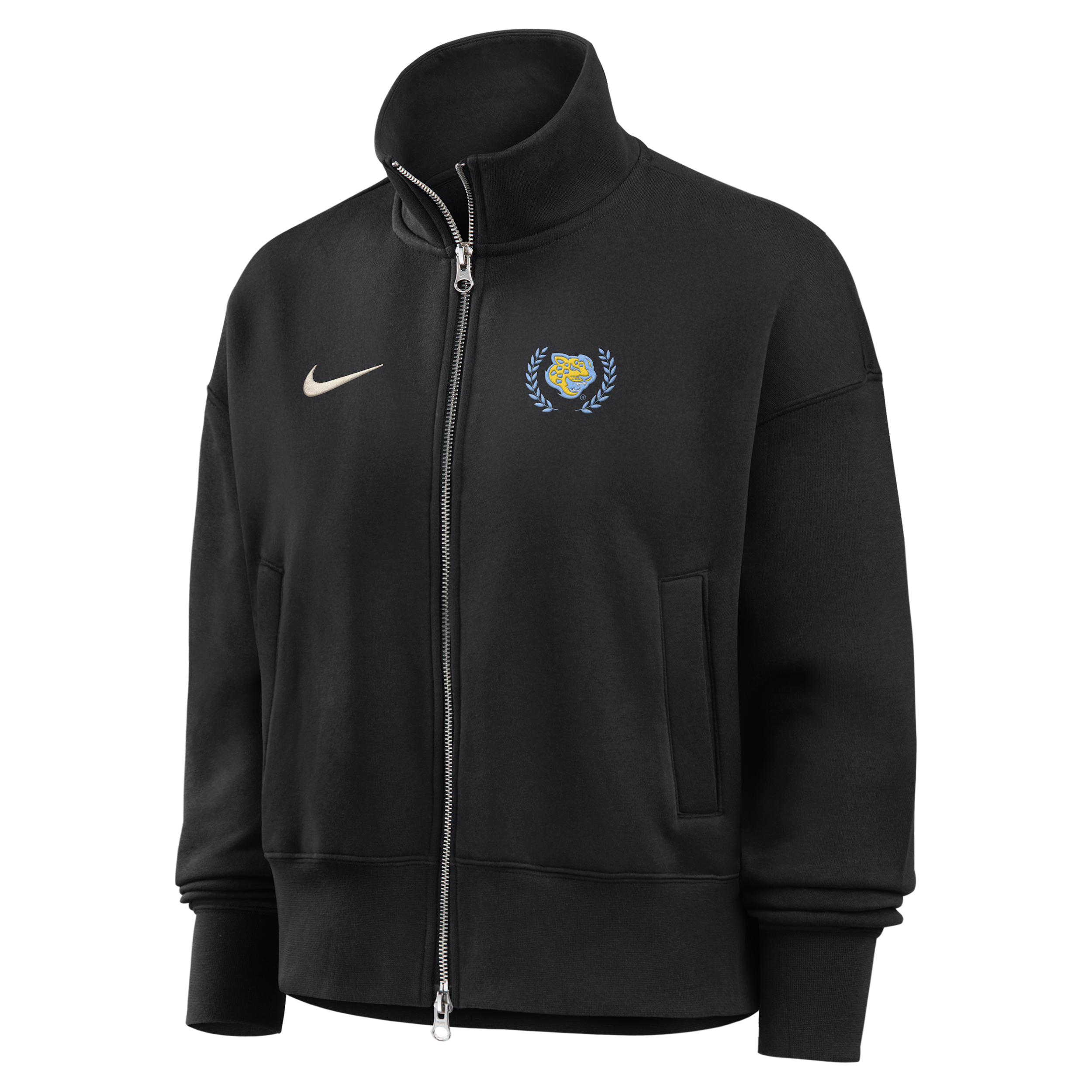 Nike Women's College (Southern University and A&M) Nike Women's Phoenix Fleece Track Jacket in Black | ZW052NSUAM26-BLK
