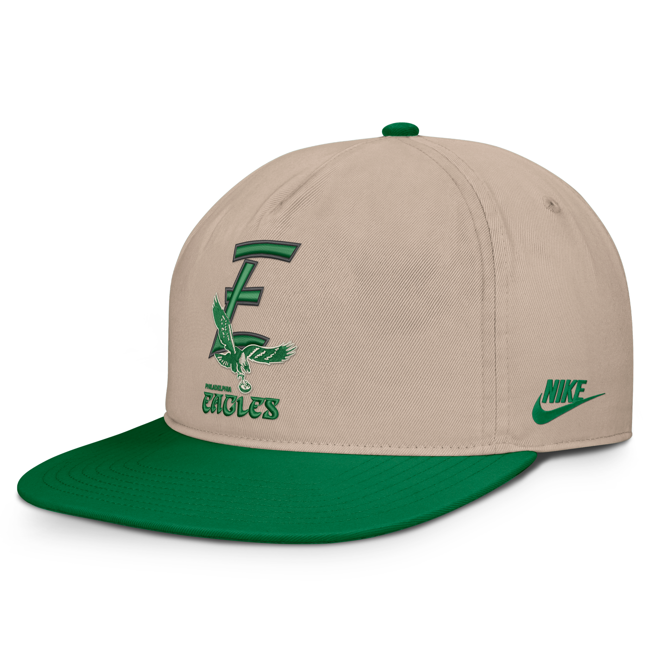 Philadelphia Eagles Rewind Pro Nike Men's NFL Adjustable Hat in Brown | NF570HBT86V-SF5