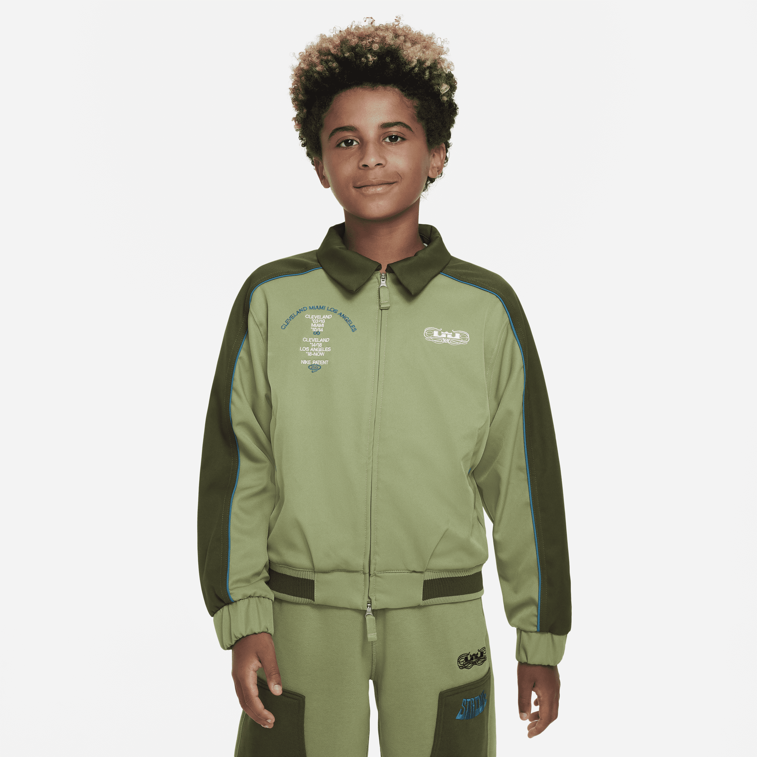 Nike Lebron Big Kids' (boys') Track Jacket In Green