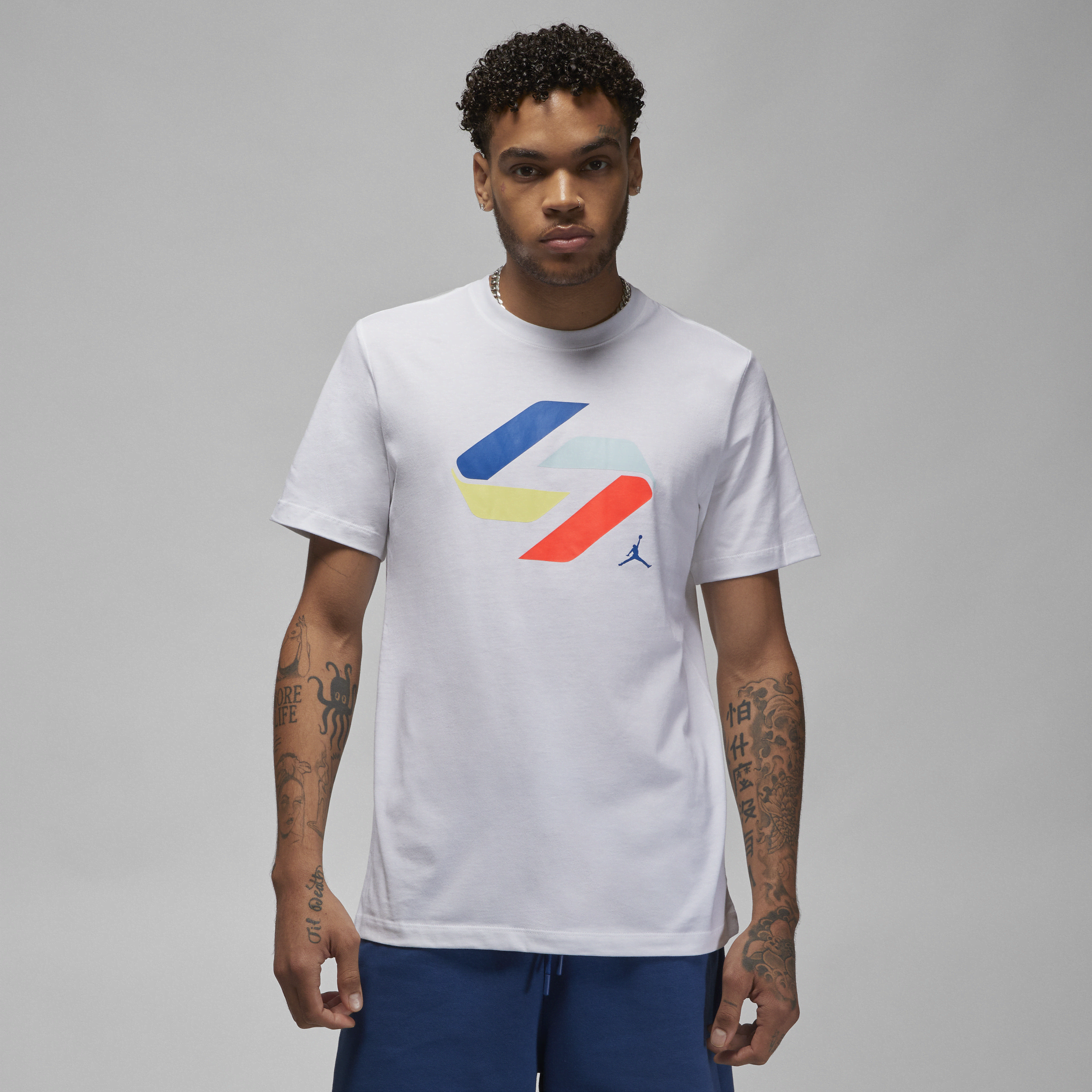 Jordan Nike Men's Luka T-shirt In White