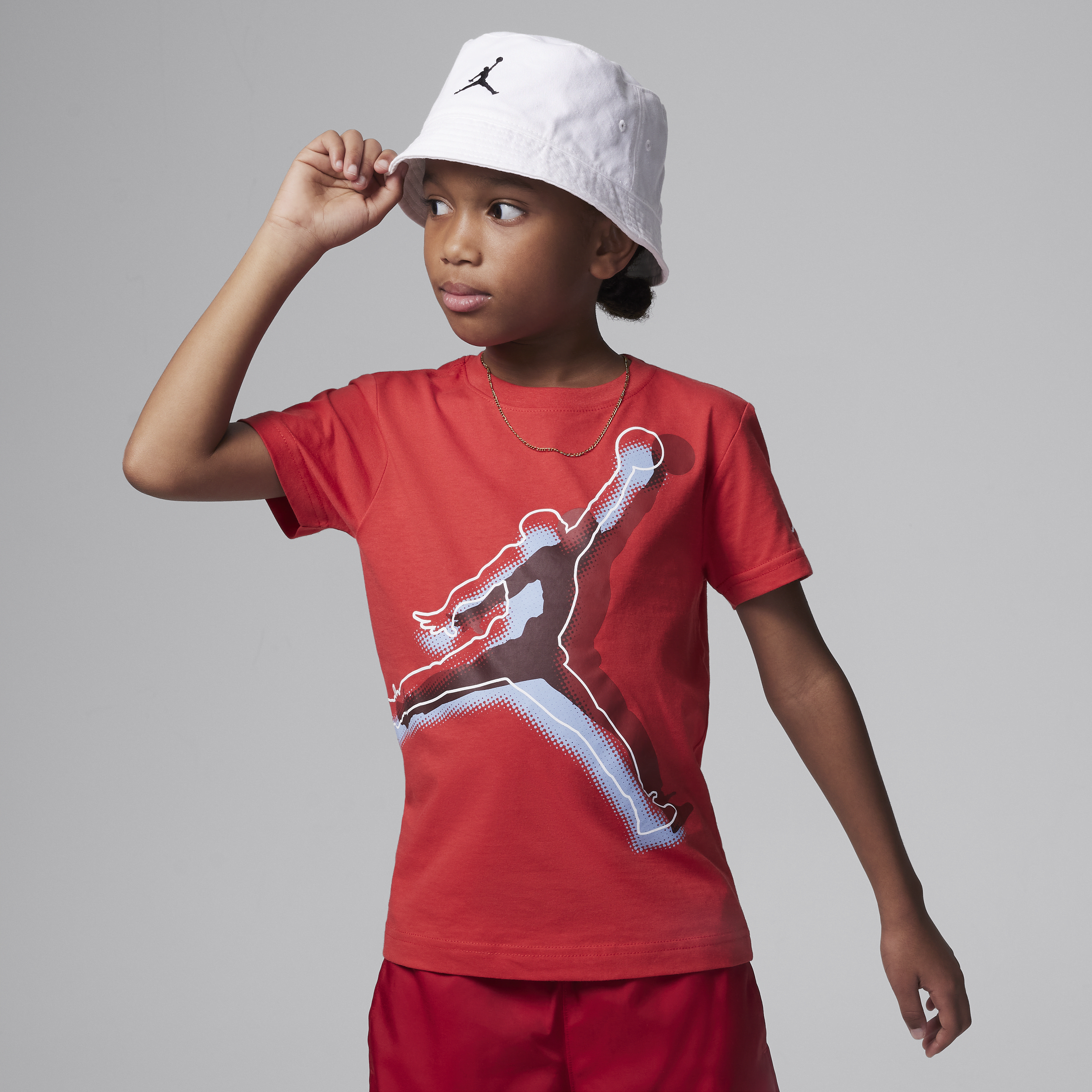 Jordan Jumpman Haze Out Little Kids' Graphic T-shirt In Red