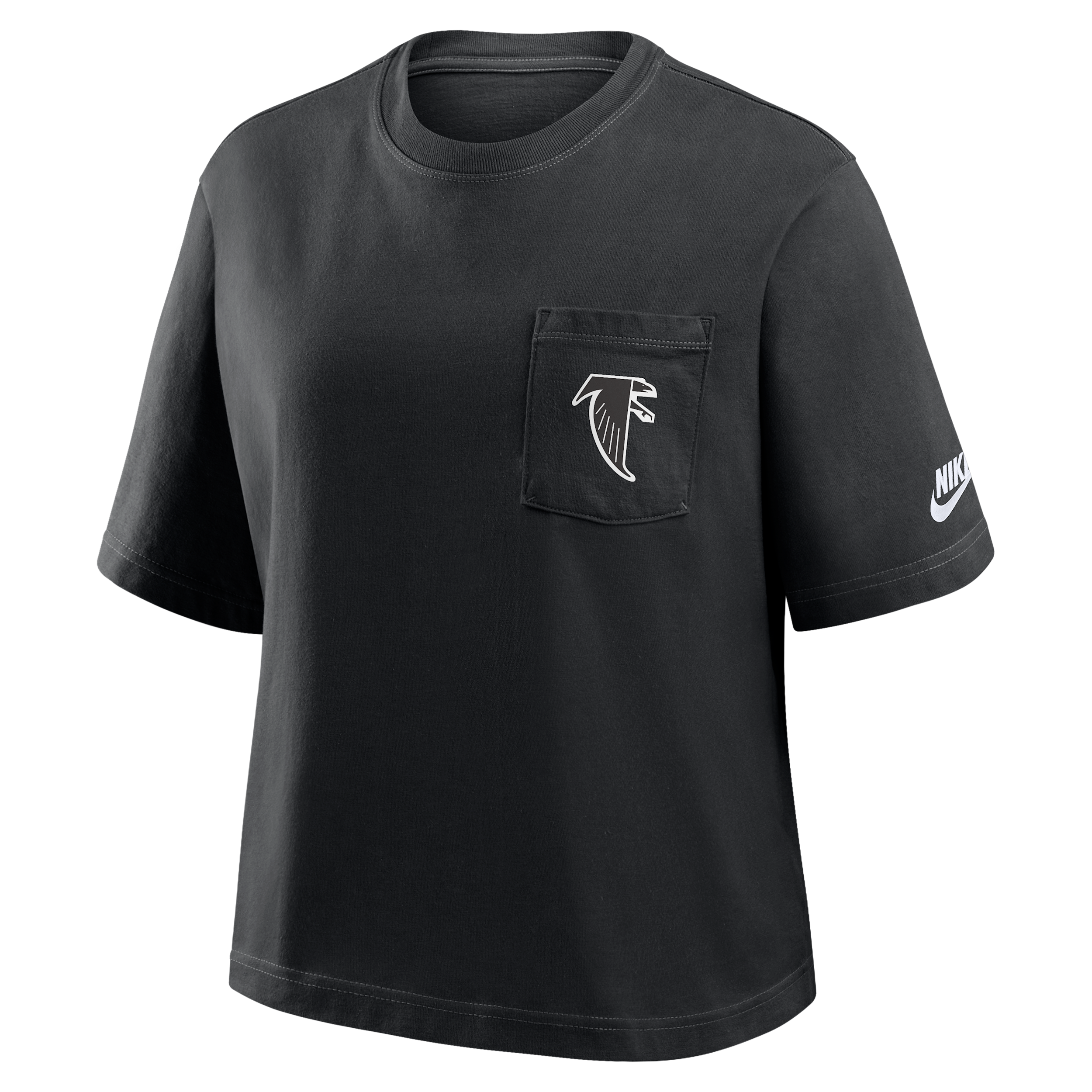 Nike Pittsburgh Steelers Rewind Pocket Boxy Women's Nfl T-shirt In Black