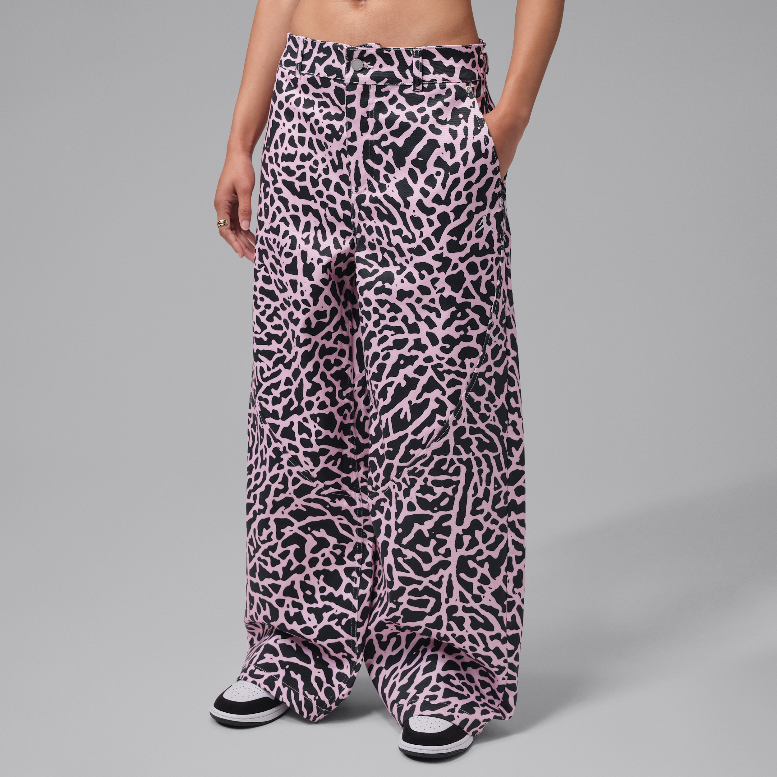 Women's Jordan Flight Barrel Pants in Pink | IV7417-657