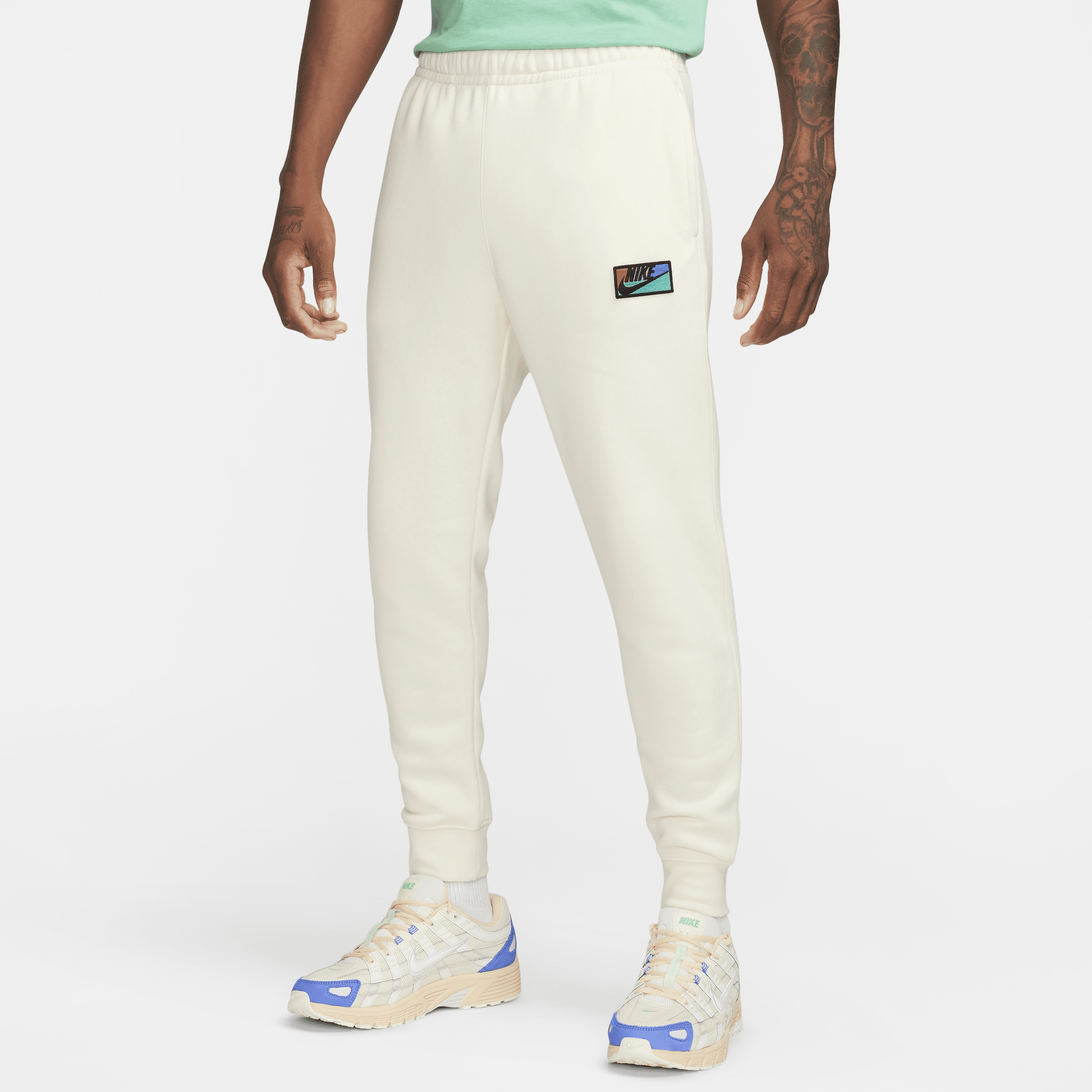Nike Men's Club Fleece Fleece Pants In White