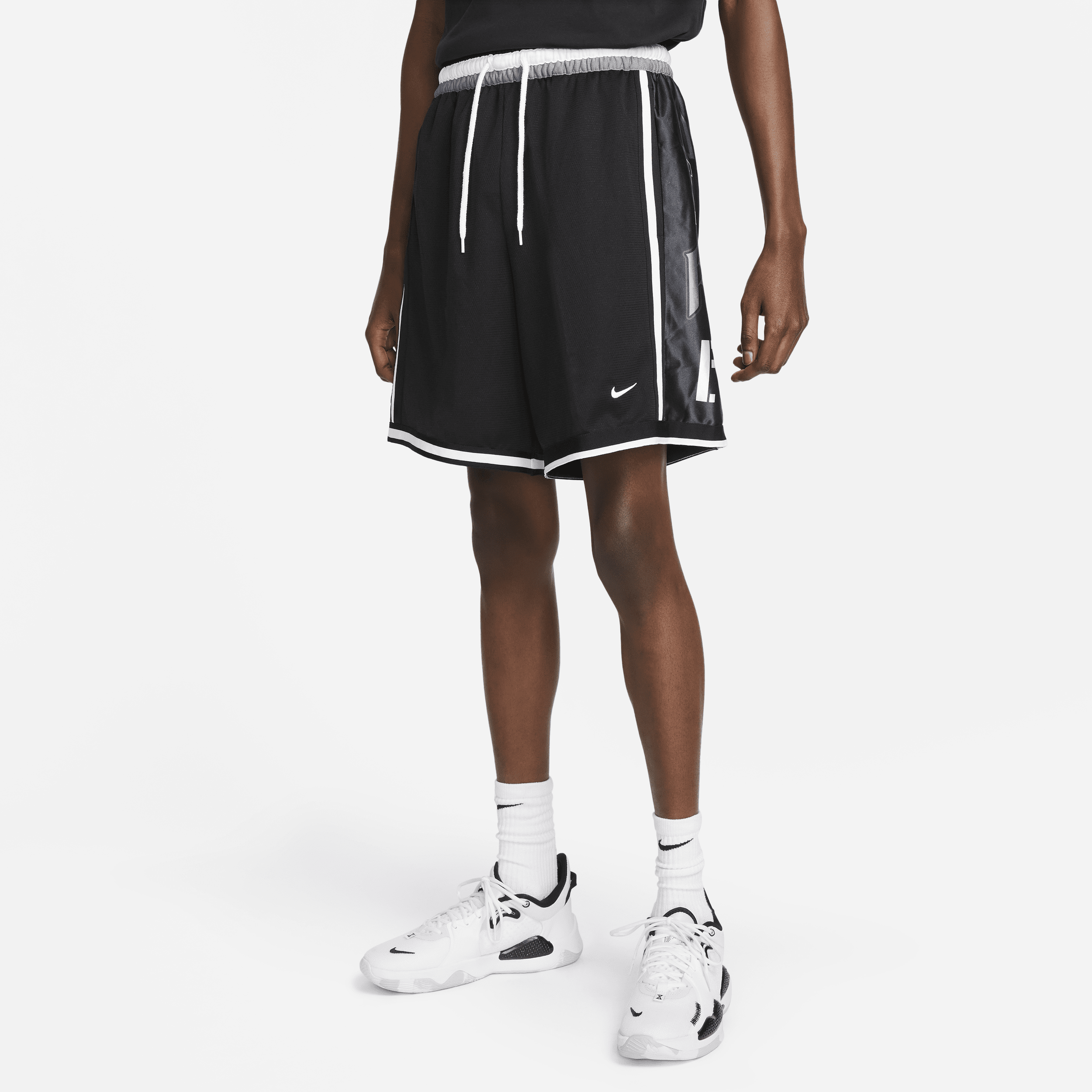 Shop Nike Men's Dri-fit Dna 8" Basketball Shorts In Black