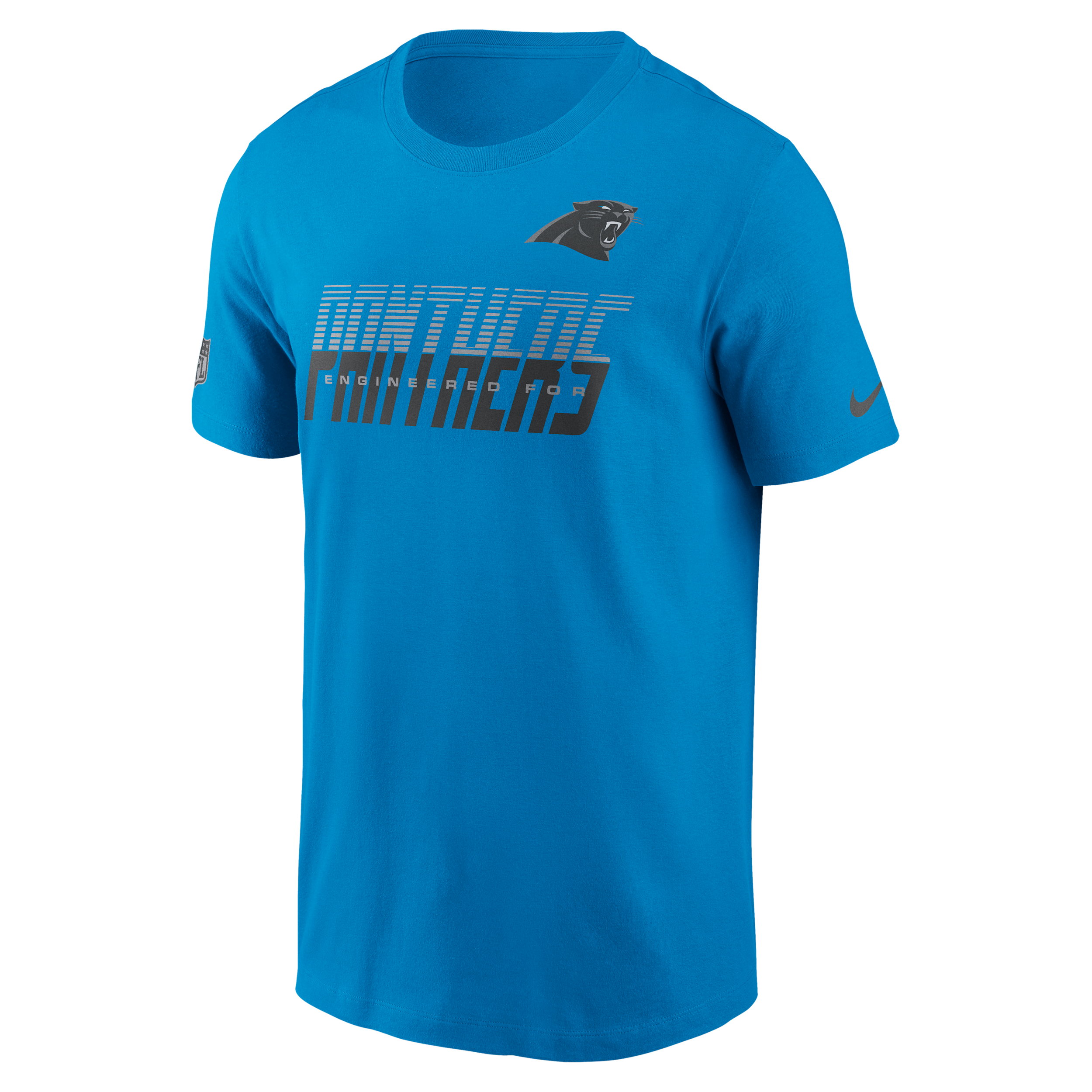 Carolina Panthers Sideline Team Issue Nike Men's Dri-FIT NFL T-Shirt in Blue | 02ET44I9D-TF9