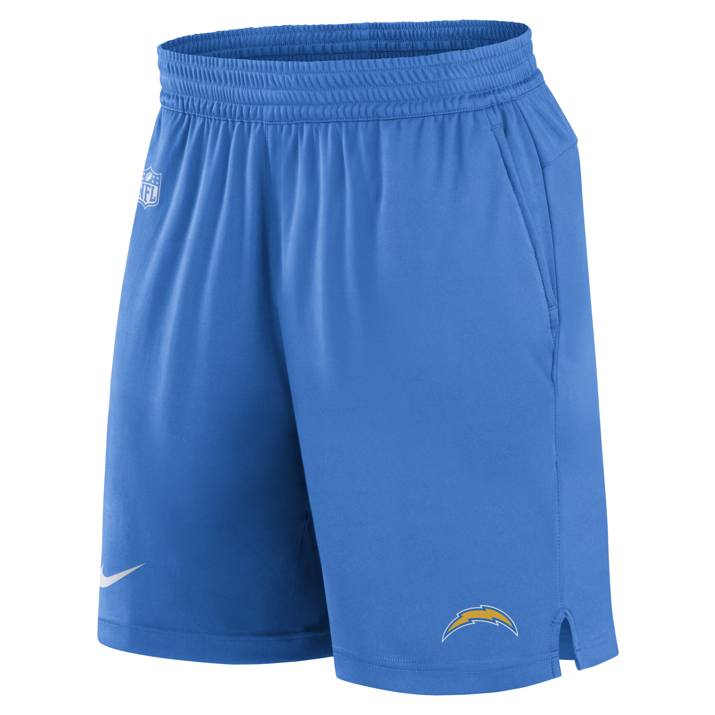Nike Men's Dri-fit Sideline (nfl Los Angeles Chargers) Shorts In Blue
