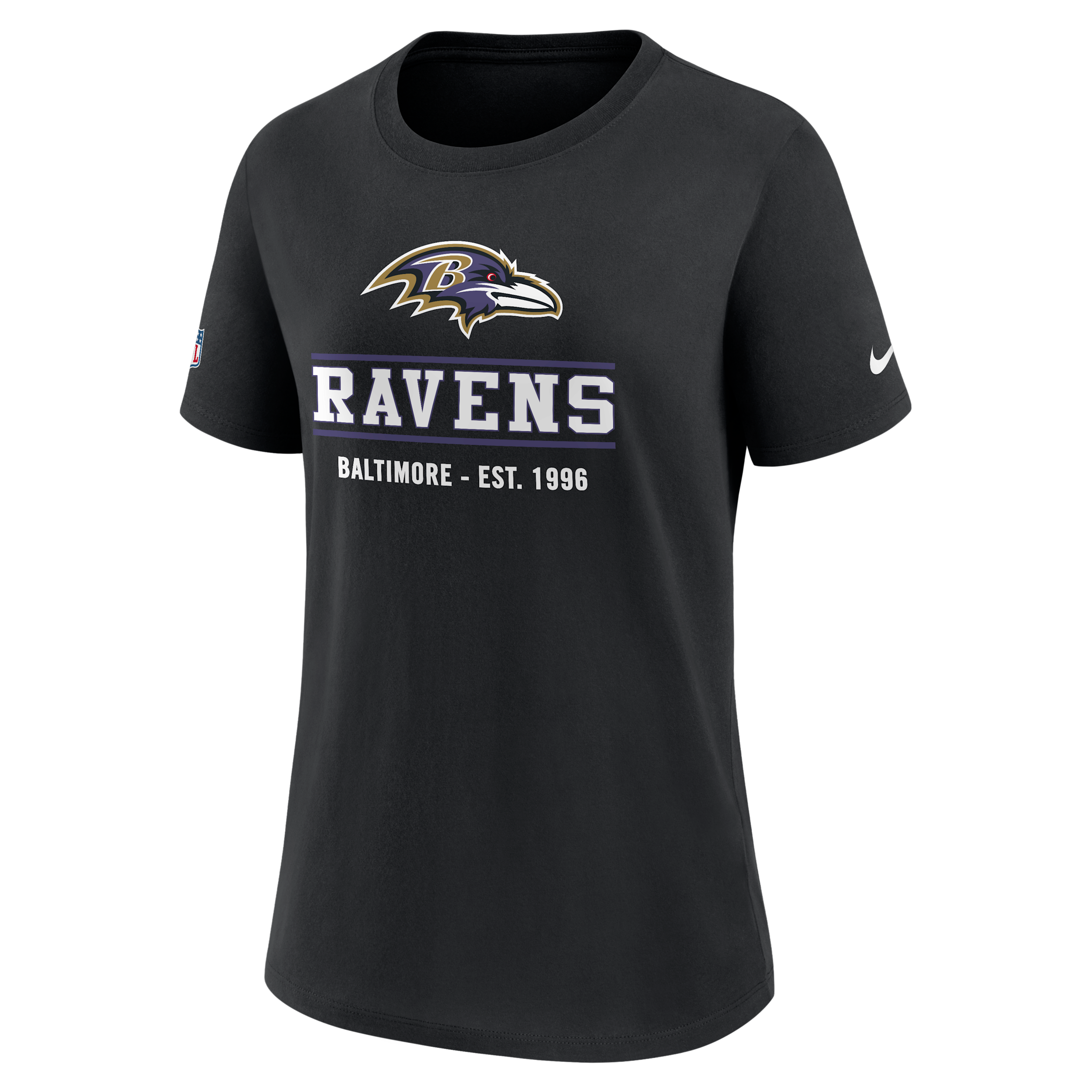 Baltimore Ravens Sideline Alt Nike Women's Dri-FIT NFL T-Shirt in Black | 03KQ00A8G-TC1