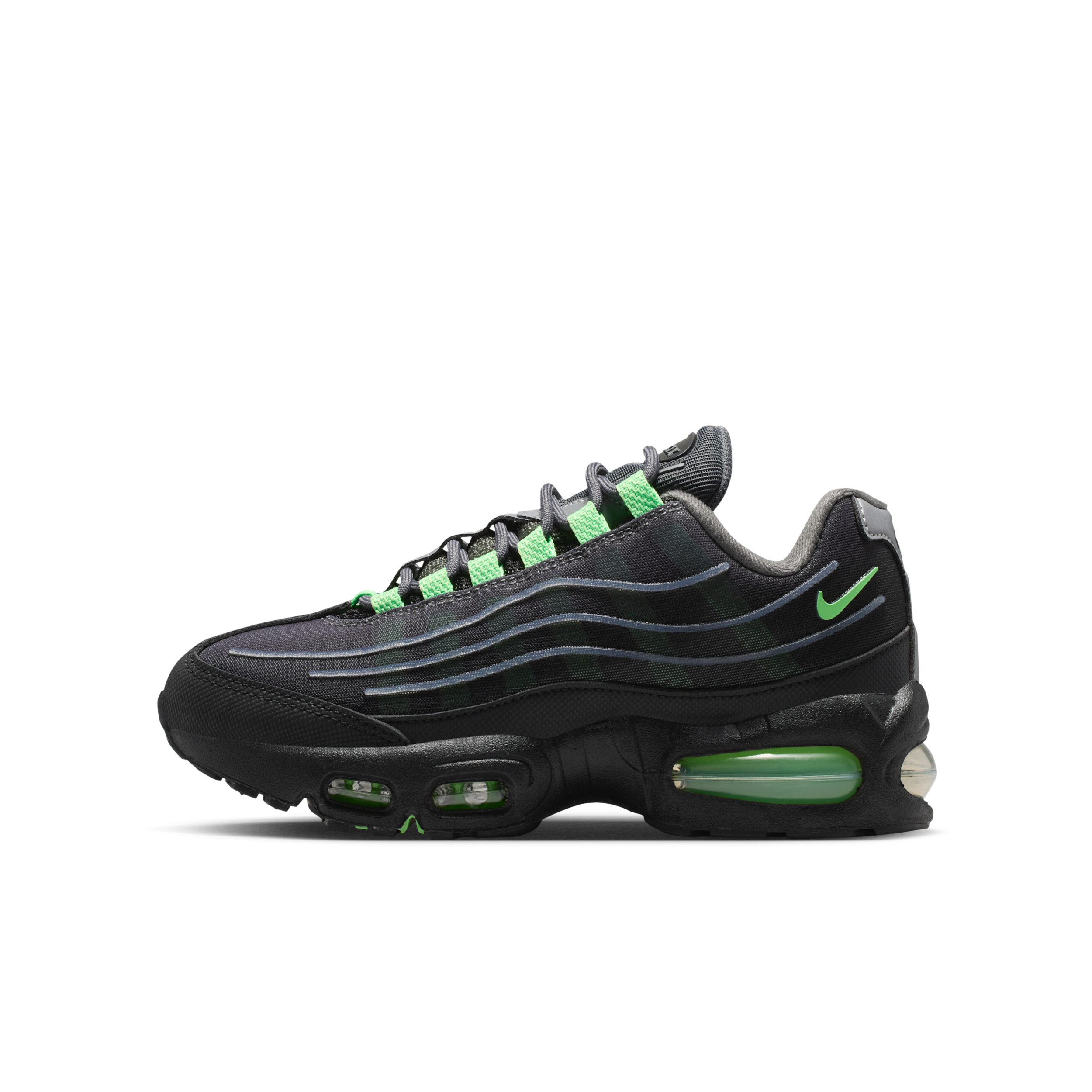 Nike Air Max 95 "Big Bubble" Tech Big Kids' Shoes in Grey | IR4602-004