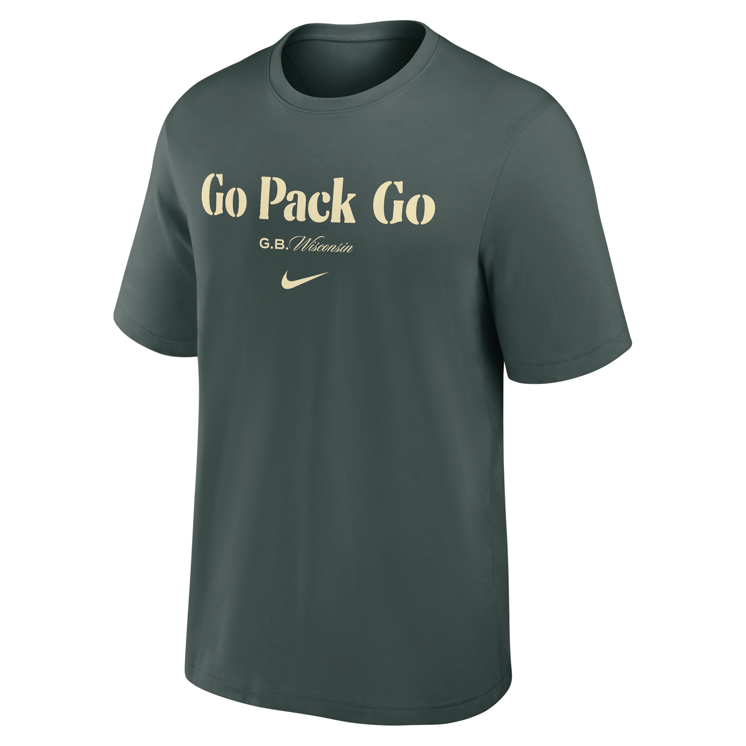Green Bay Packers Rivalries Collection Primary Nike Men's Dri-FIT NFL T-Shirt in Green | 02OZ33X7T-N1U