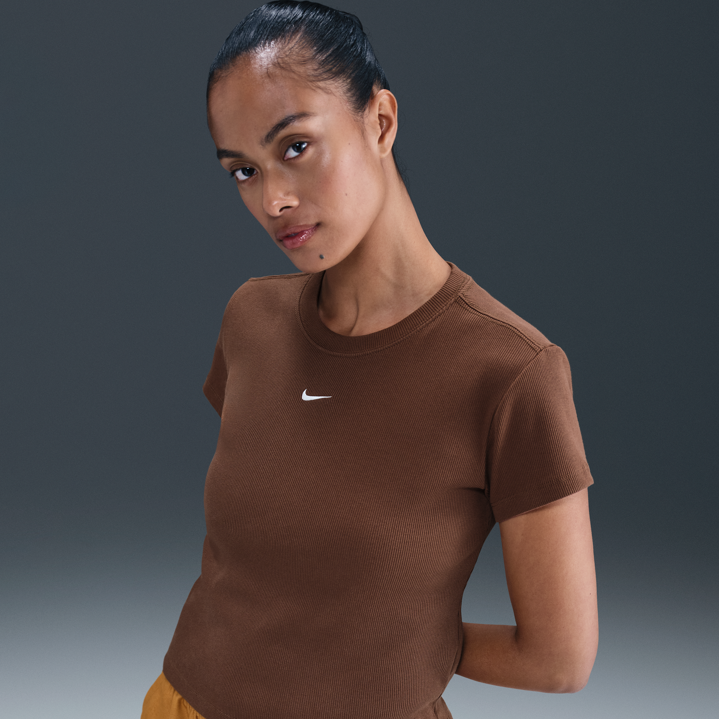 Nike Women's  Sportswear Tight Ribbed Short-sleeve T-shirt