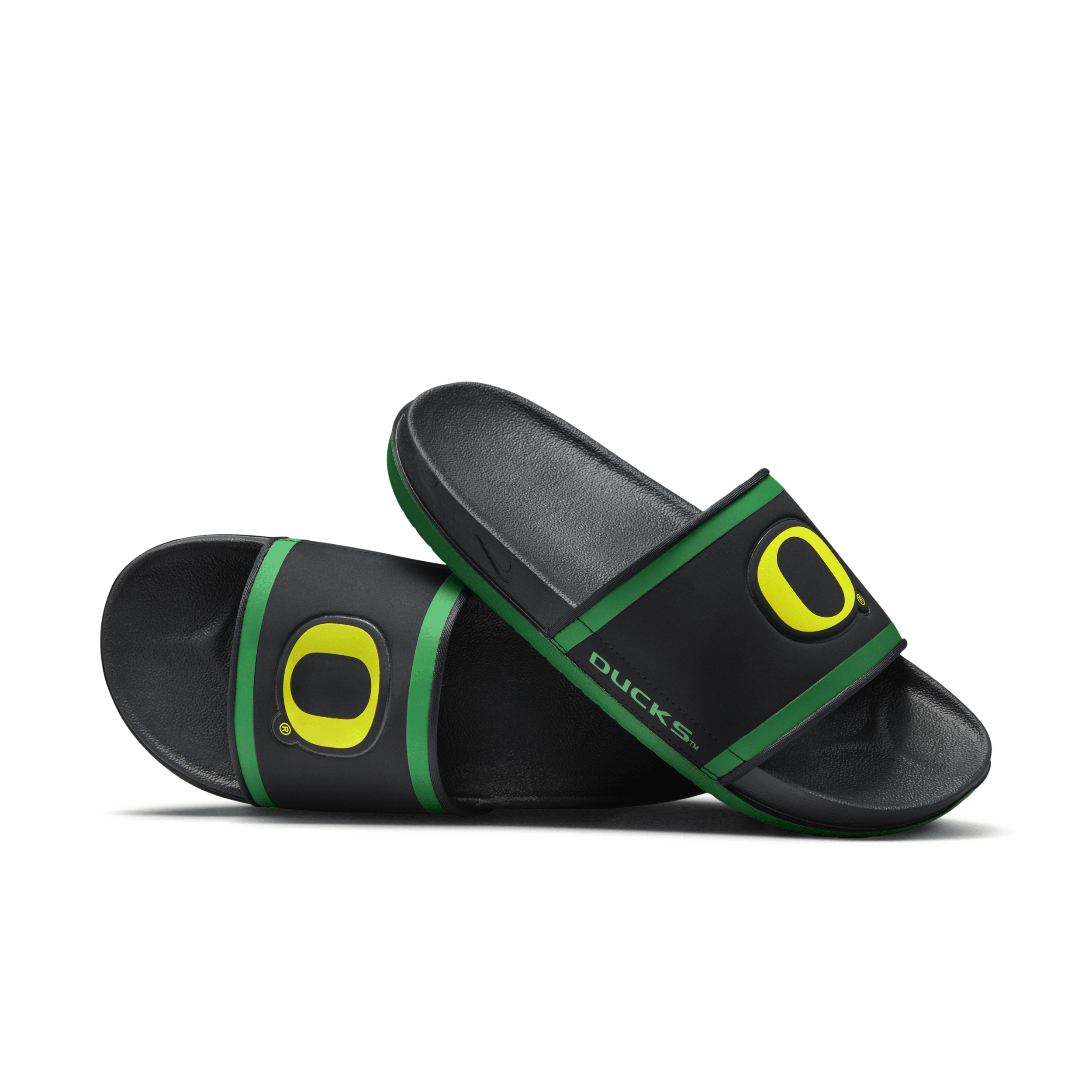 Shop Nike Men's Offcourt (oregon) Slides In Black