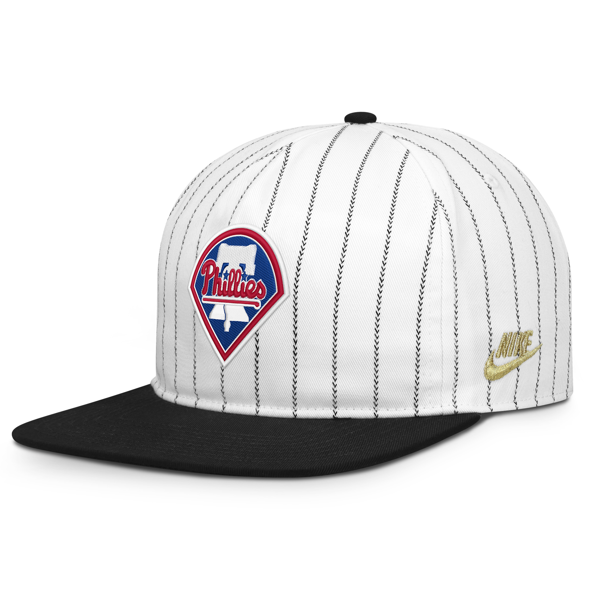 Nike Men's White/Black Philadelphia Phillies Cooperstown Collection Pro Adjustable Hat - White, Black