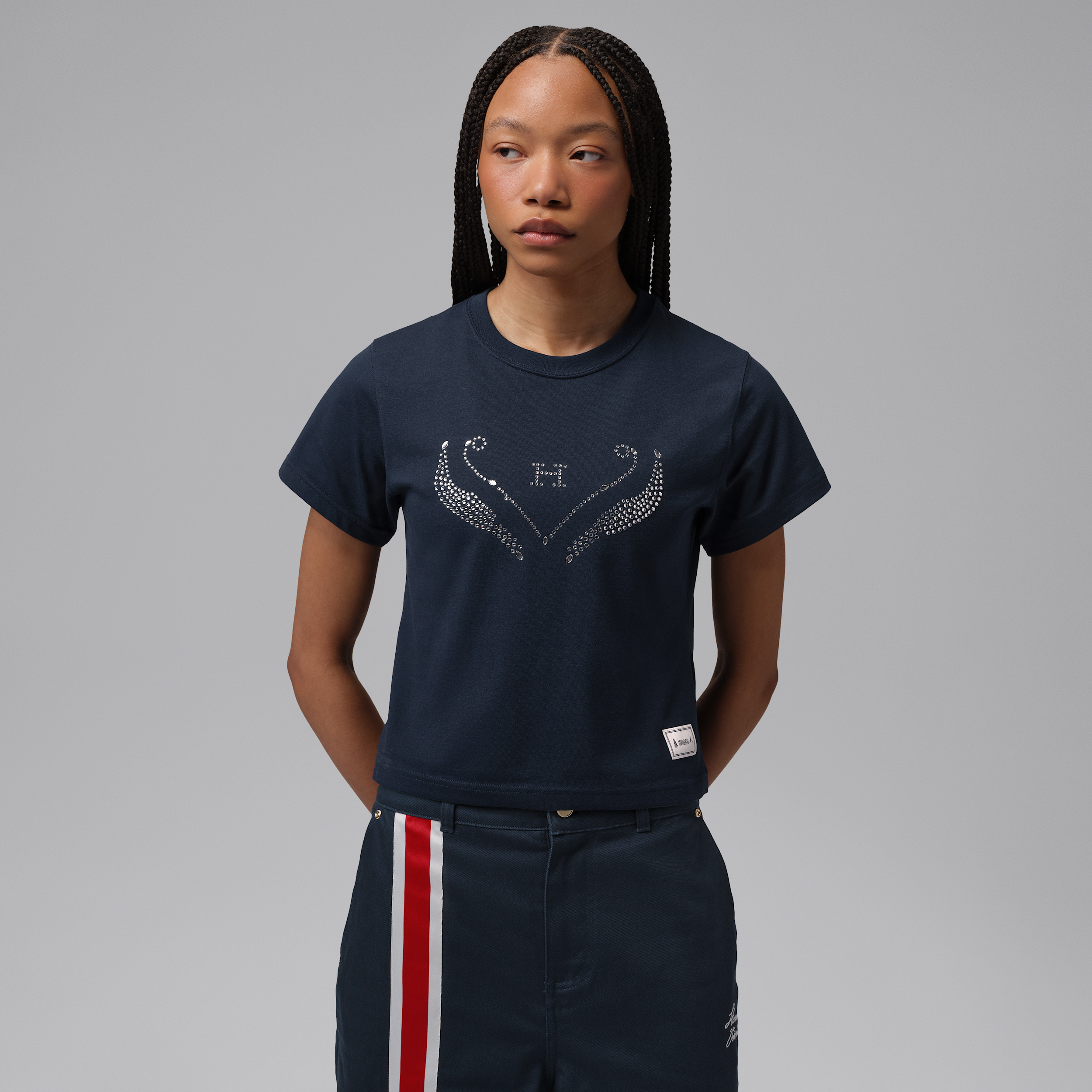 Women's Jordan Brooklyn x Howard University Graphic Girlfriend T-Shirt in Blue | IR0220-419