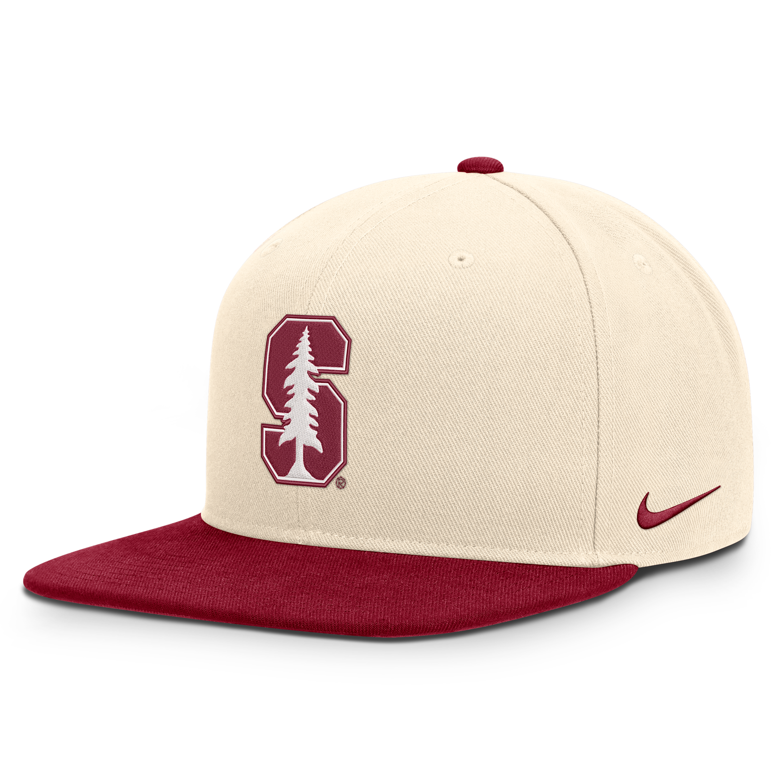 Nike Men's and Women's Natural/Cardinal Stanford Cardinal Campus Prep Snapback Hat - Natural, Cardinal
