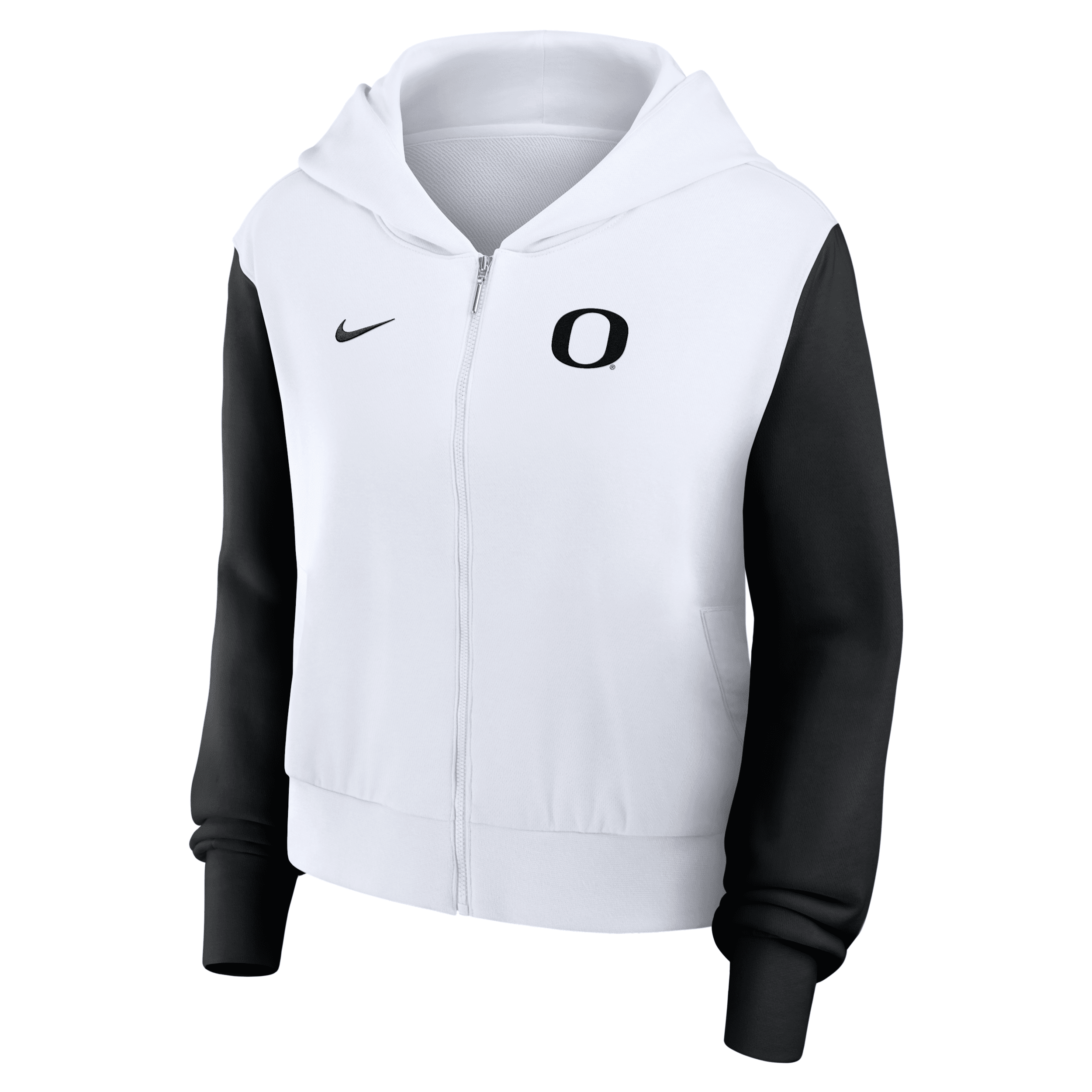 Shop Nike Oregon Athletic Prep Colorblocked Script Womenâs Women's College Full-zip Hoodie