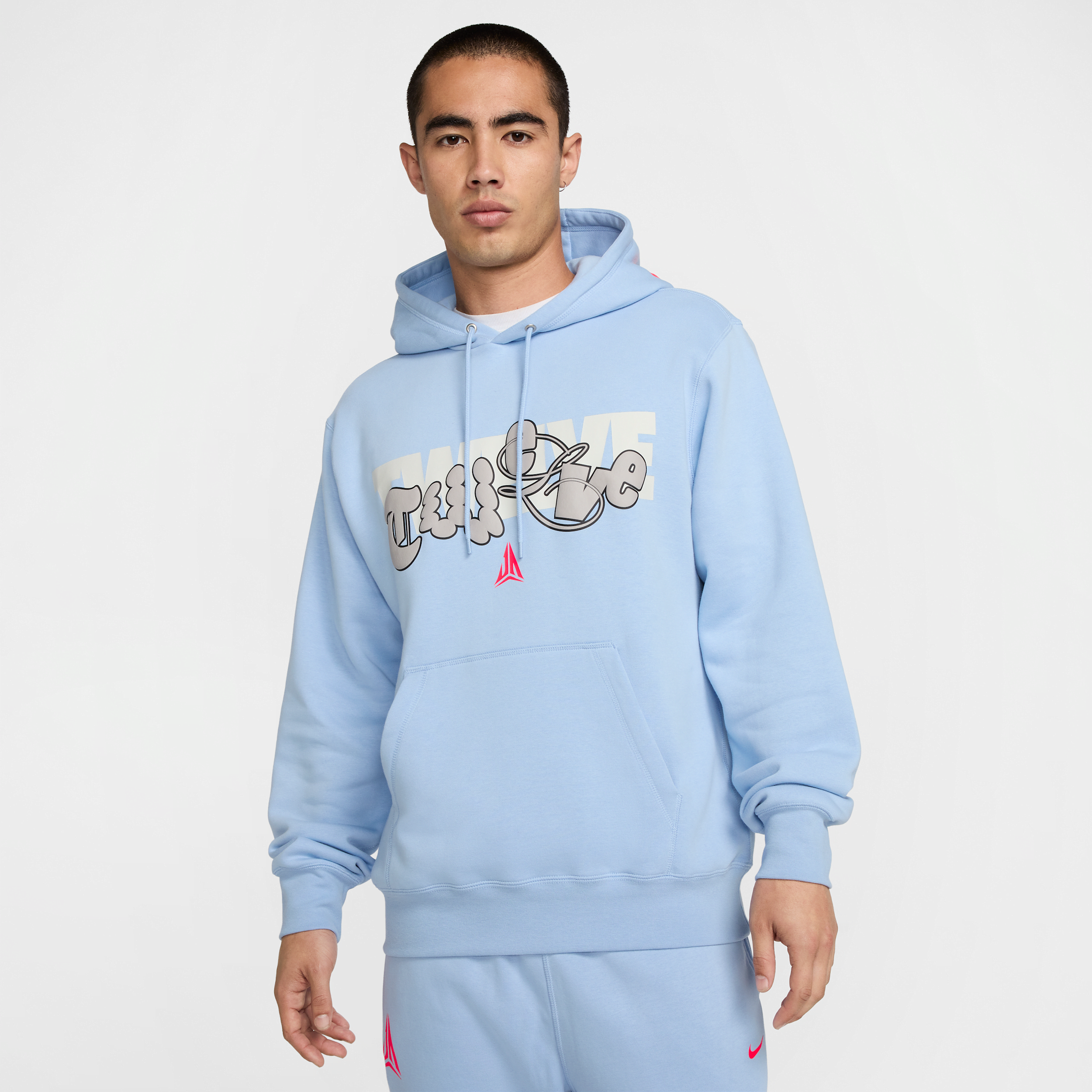 Nike Men's Ja Fleece Basketball Hoodie In Blue