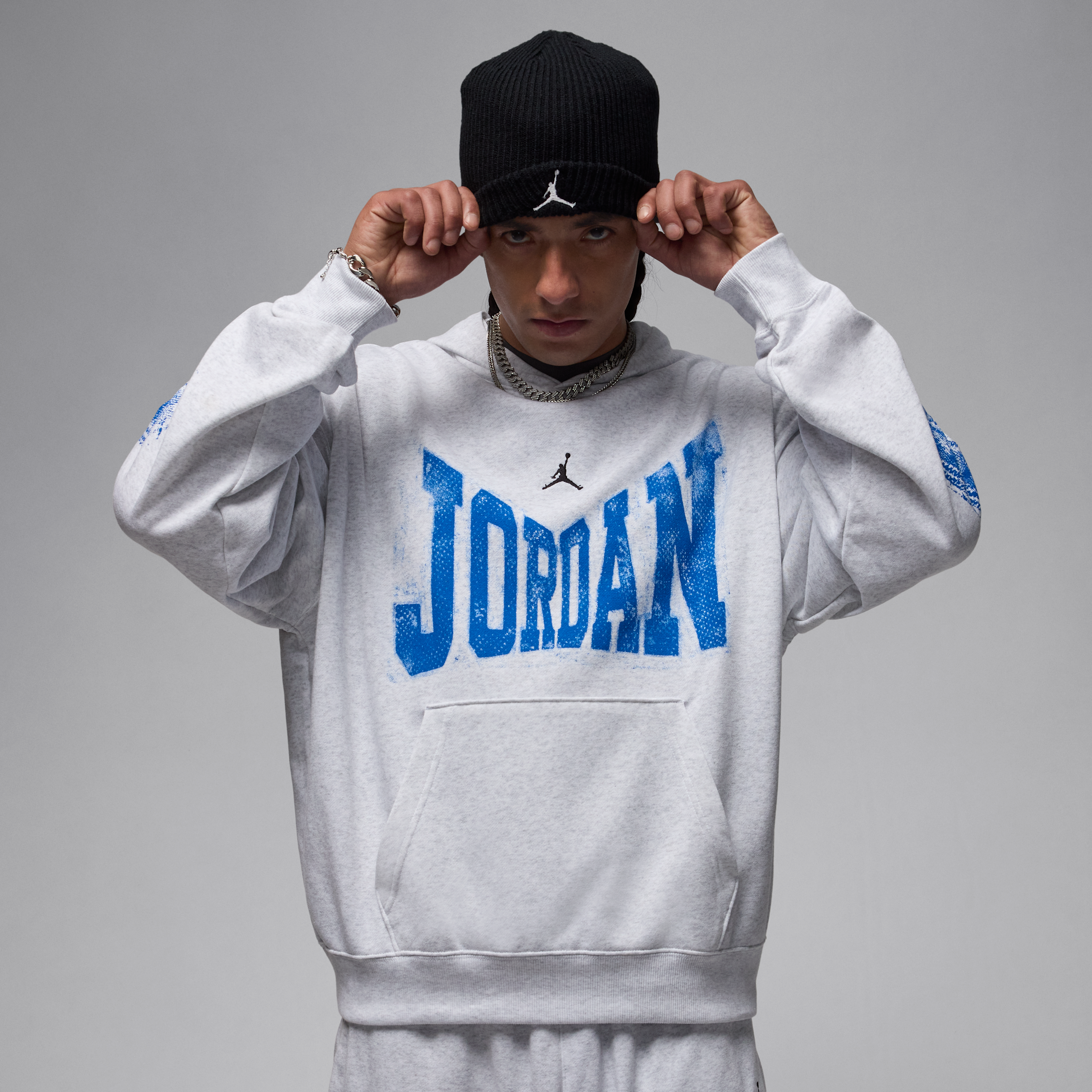 Men's Jordan Brooklyn Collegiate Pullover Hoodie in Brown | HV0093-051
