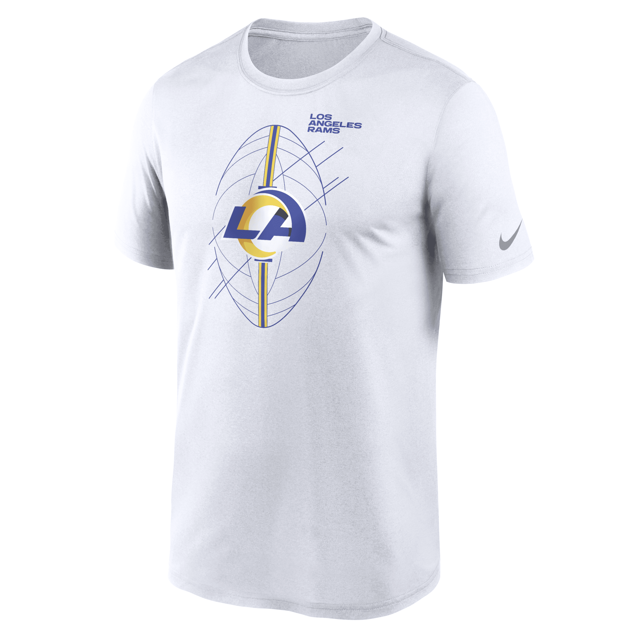 Shop Nike Men's Dri-fit Icon Legend (nfl Los Angeles Rams) T-shirt In White