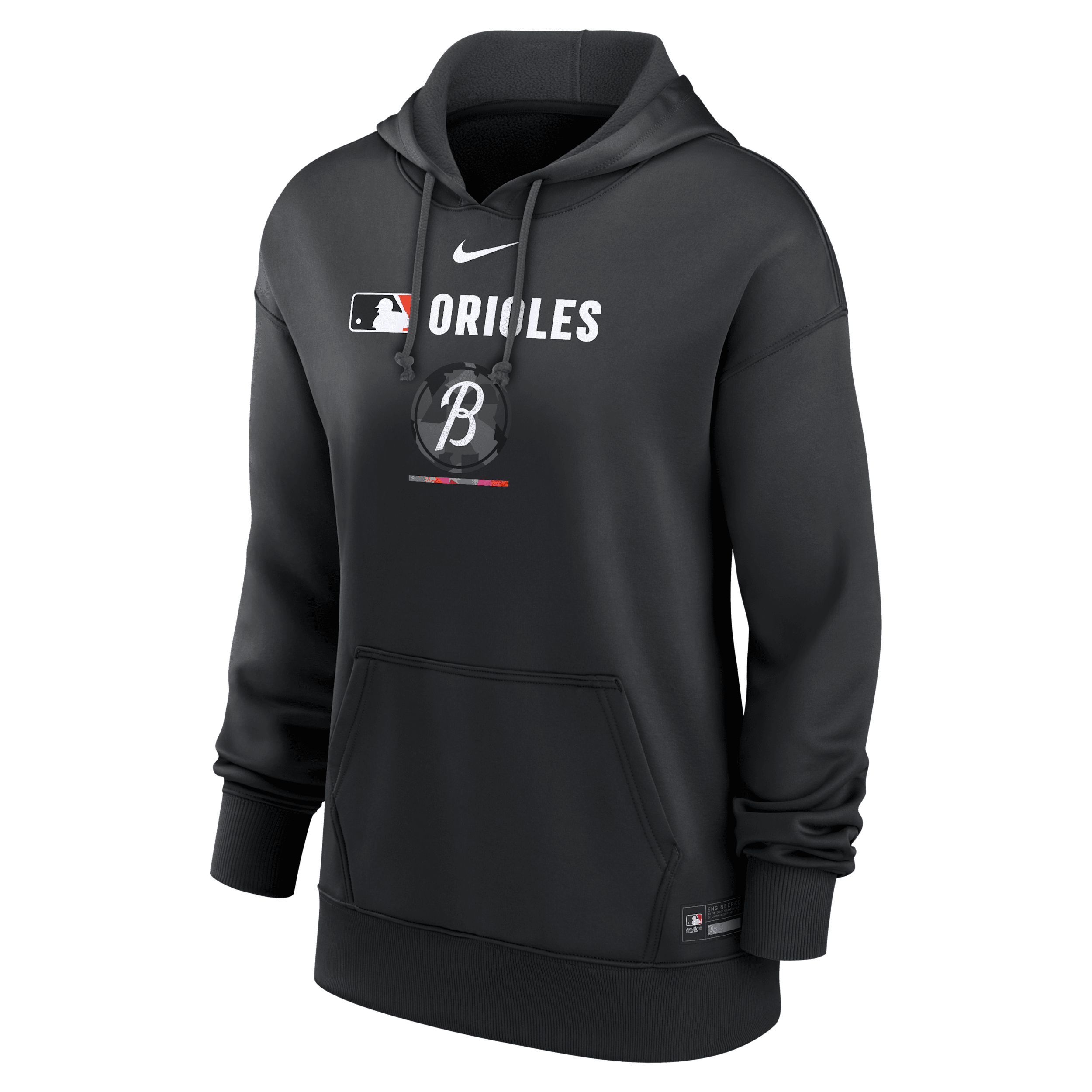 Nike Black Baltimore Orioles Authentic Collection City Connect Performance Pullover Hoodie In Black