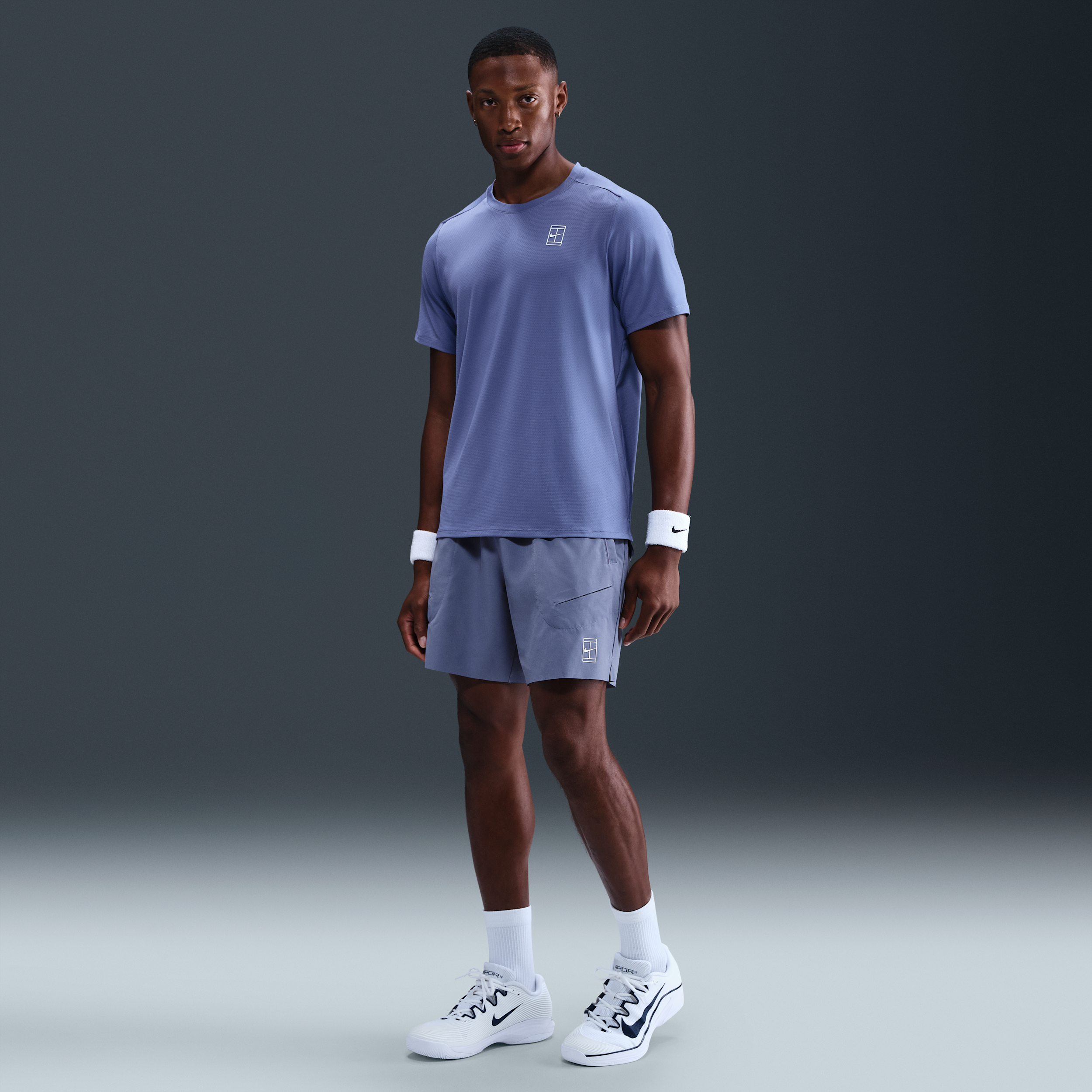 Nike Men's Court Advantage Dri-fit 6" Tennis Shorts In Blue