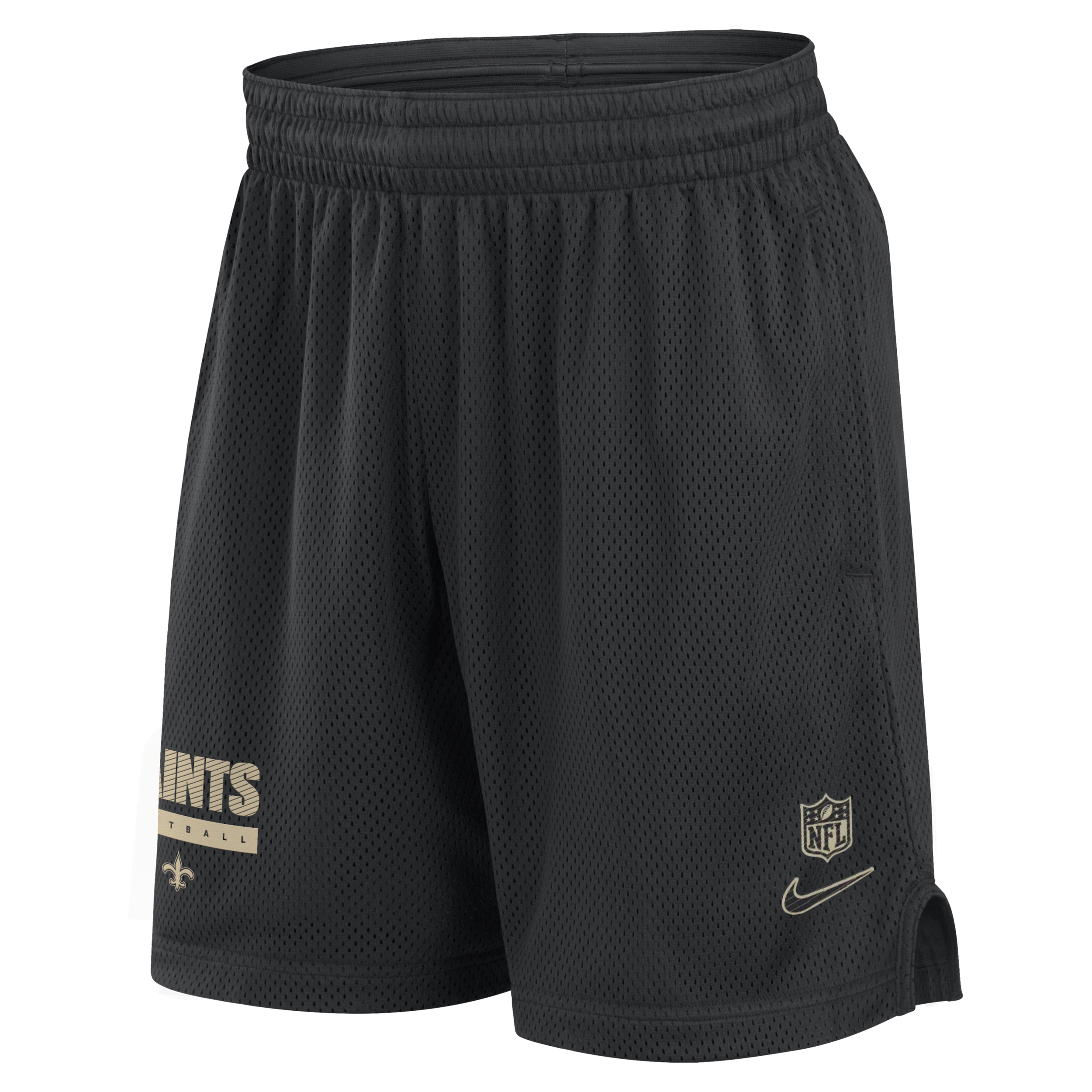 Nike New Orleans Saints Sideline Men's Dri-fit Nfl Shorts In Black