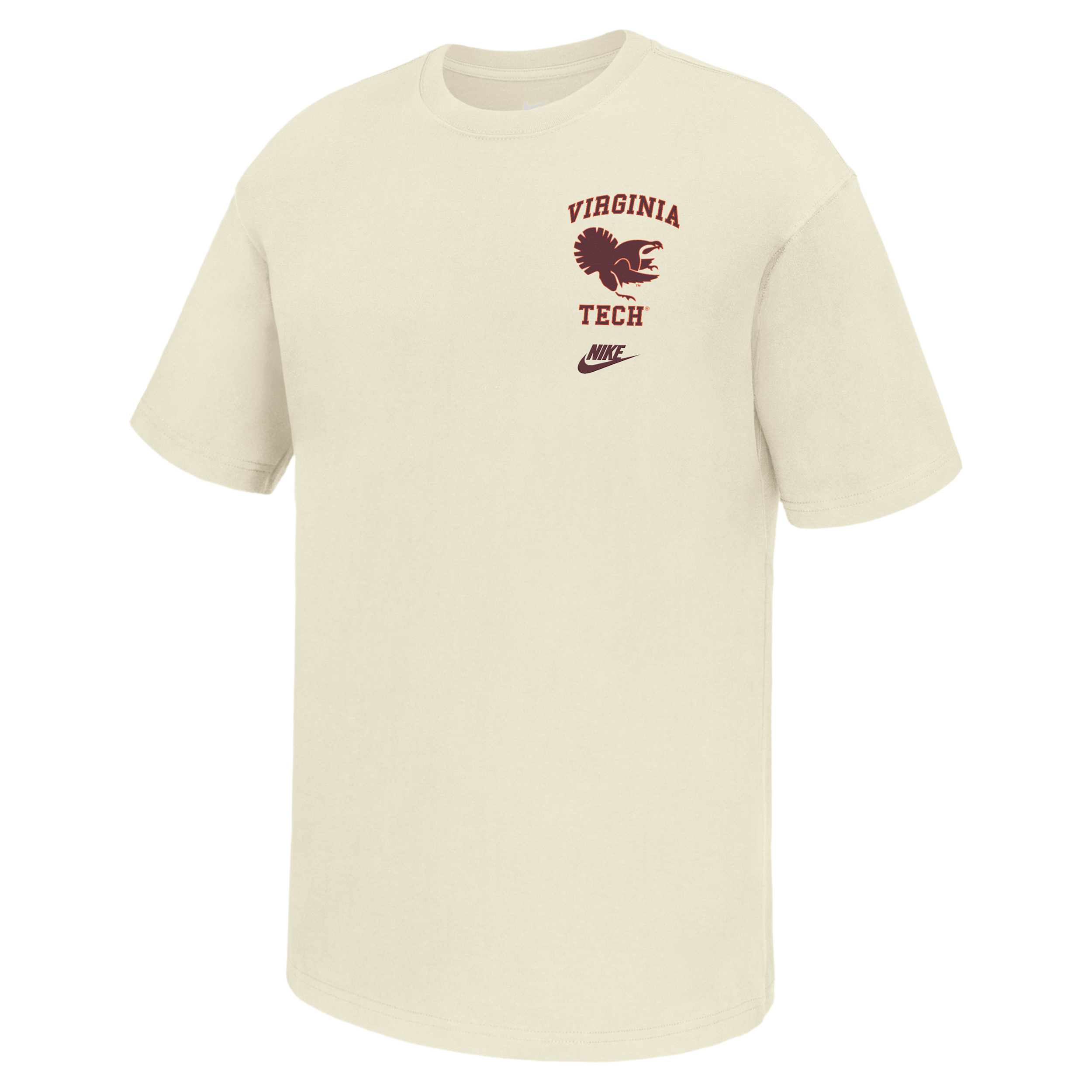 Virginia Tech Hokies Nike Men's Football T-Shirt in White | M11766P395VATH-SAI