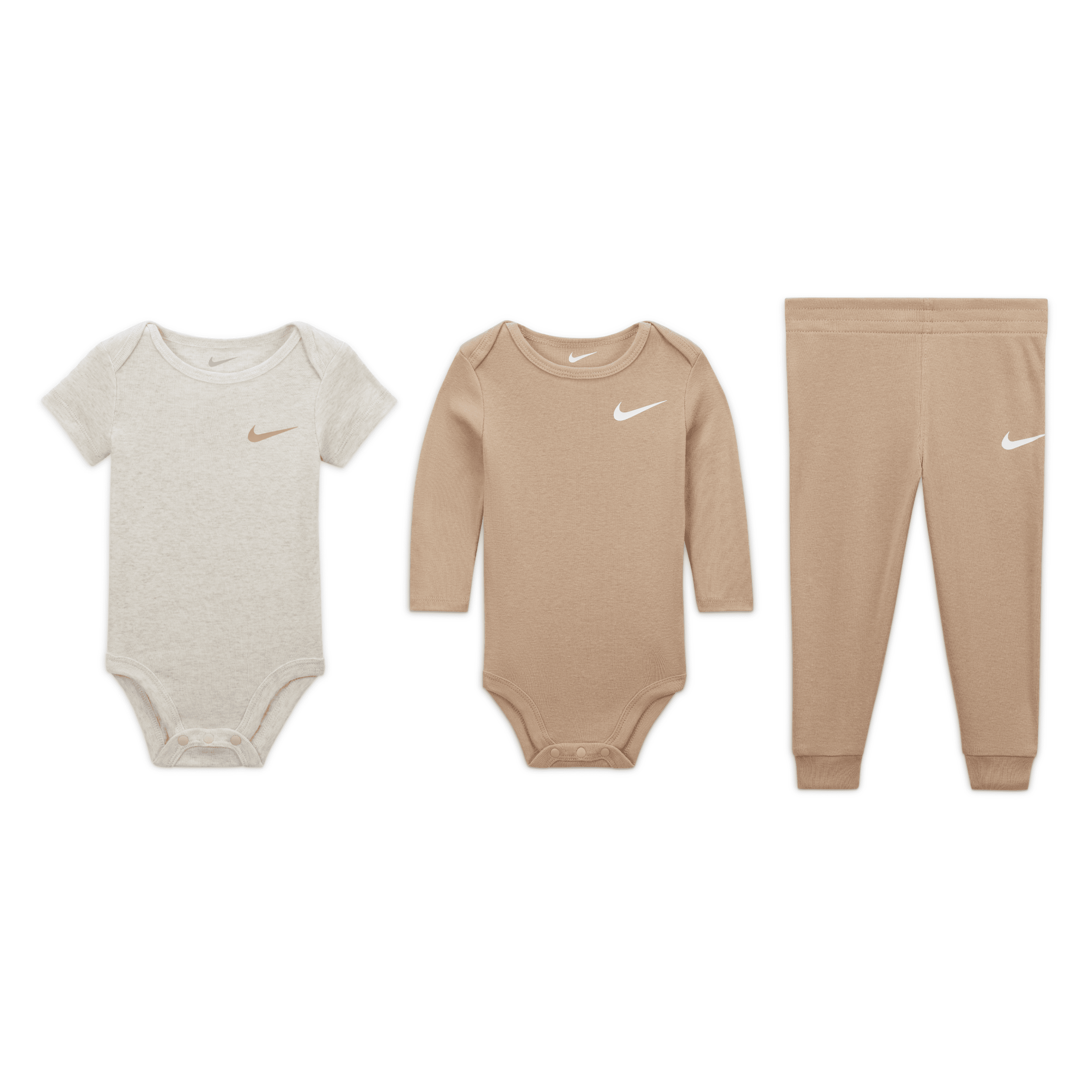 Nike Essentials 3-piece Pants Set Baby 3-piece Set In Brown