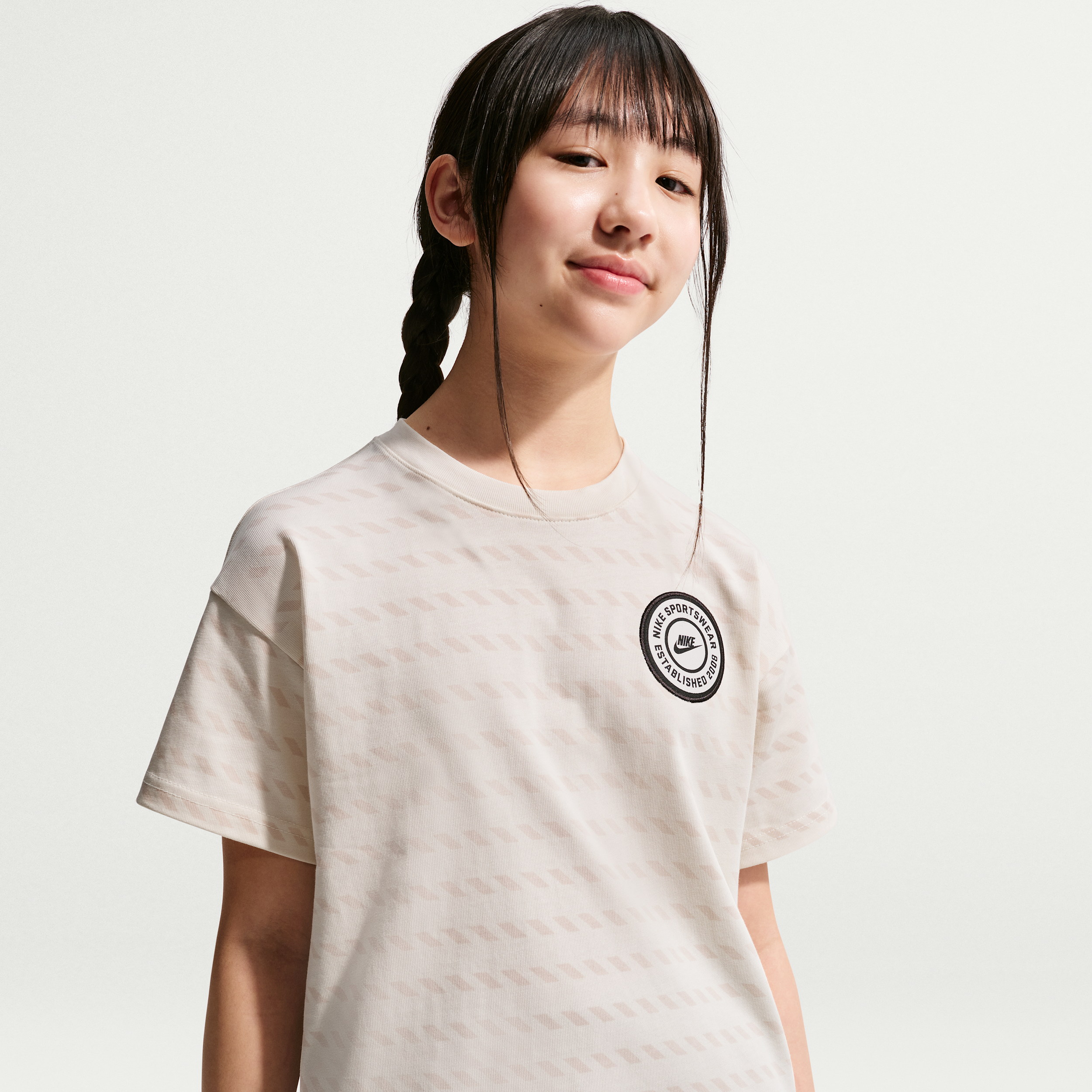 Nike Boys' and Girls' 7-20 Max90 Short-Sleeve T-Shirt - Soft Beige