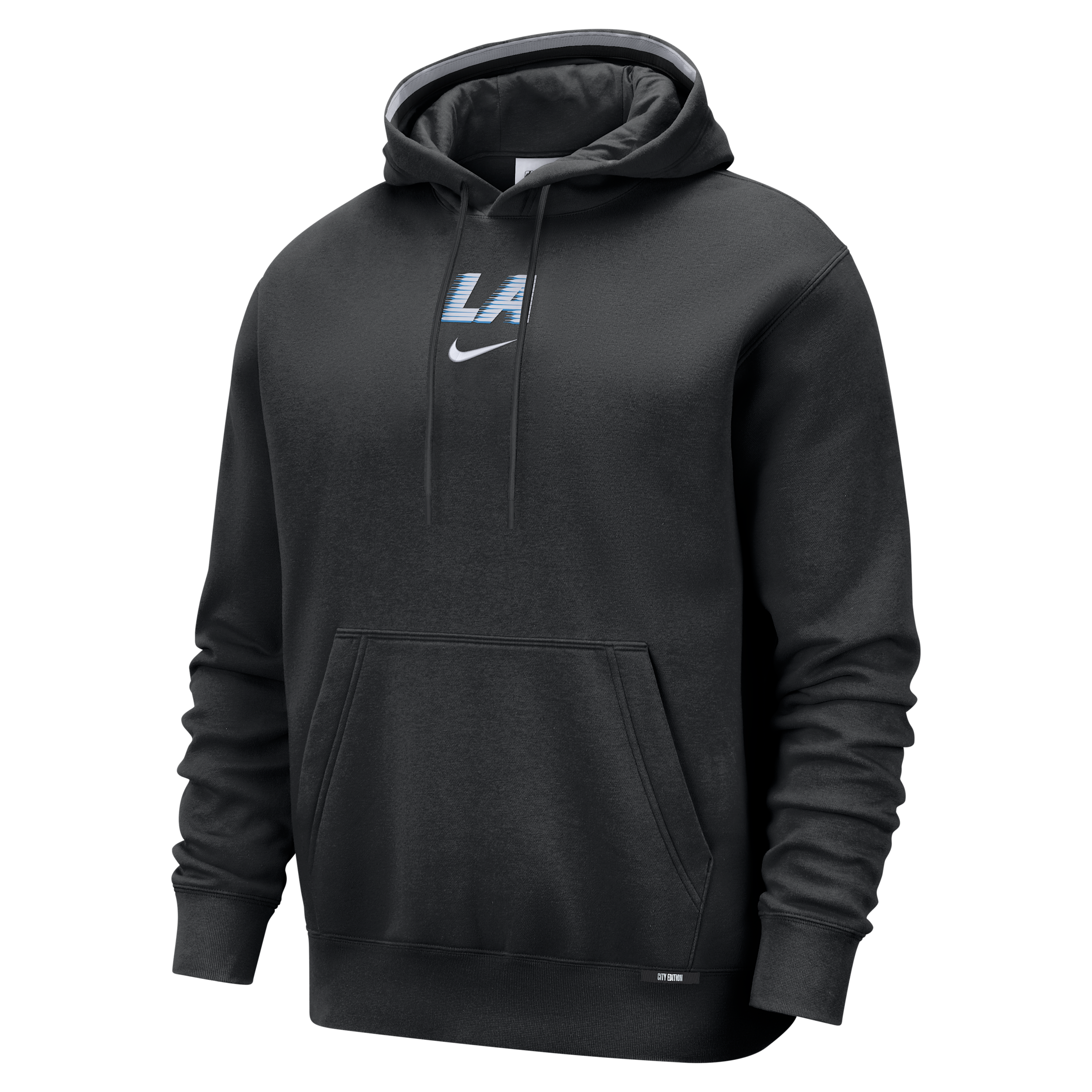 LA Clippers City Edition Nike Men’s NBA Premium Club Fleece Hoodie in Black | IF8879-010