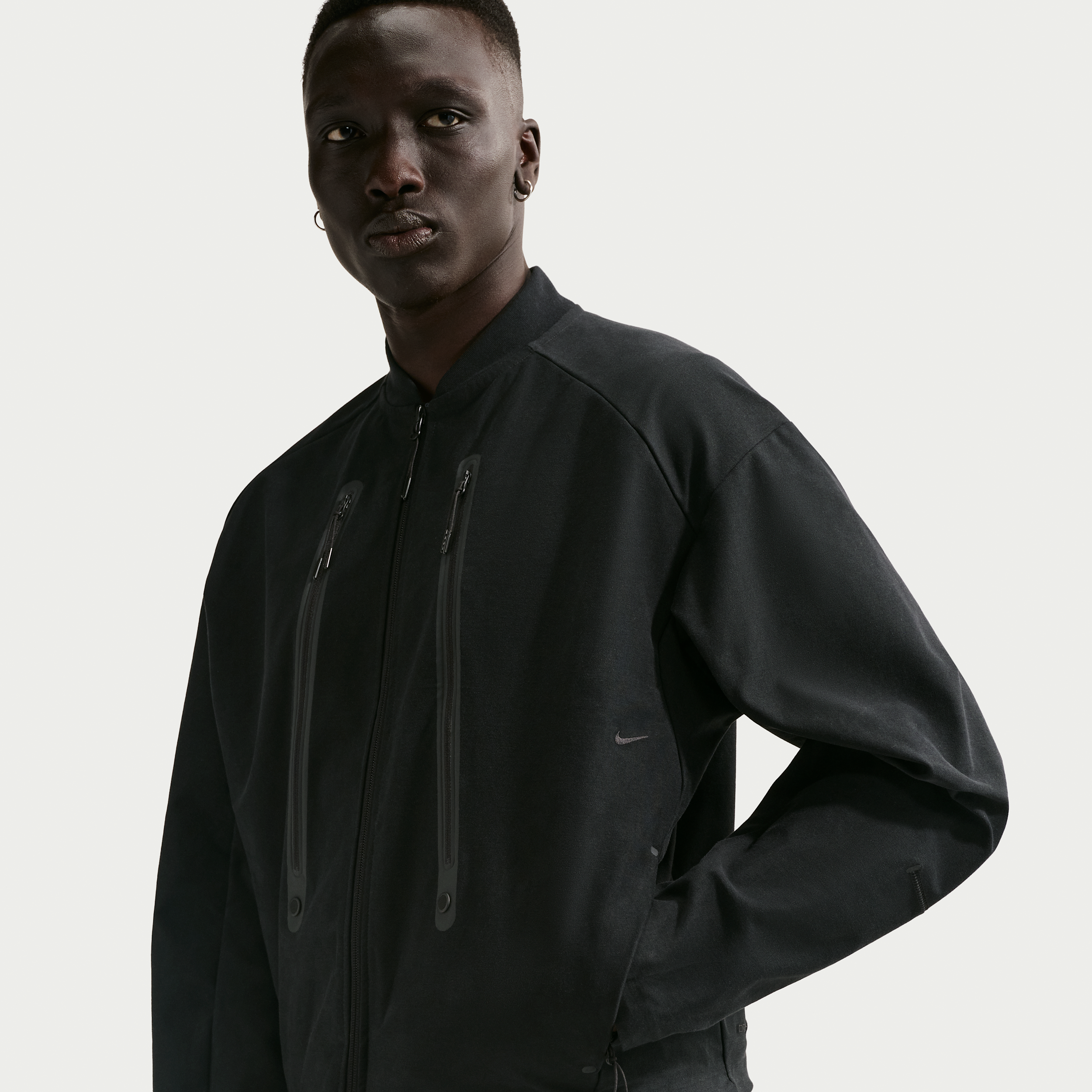 Nike Men's Tech Dri-FIT Shori Knit Jacket in Black | IO0677-010
