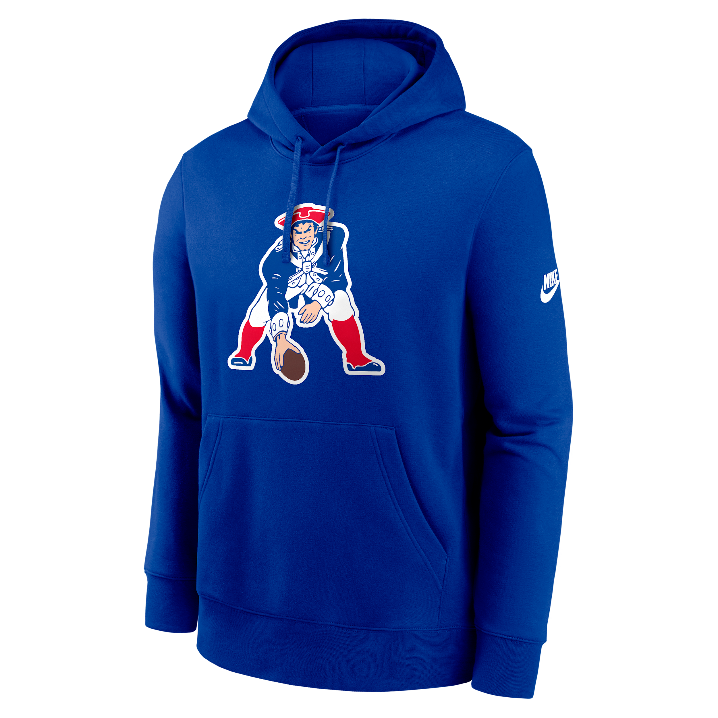 Nike New England Patriots Rewind Club Logo Men's  Men's Nfl Pullover Hoodie In Blue