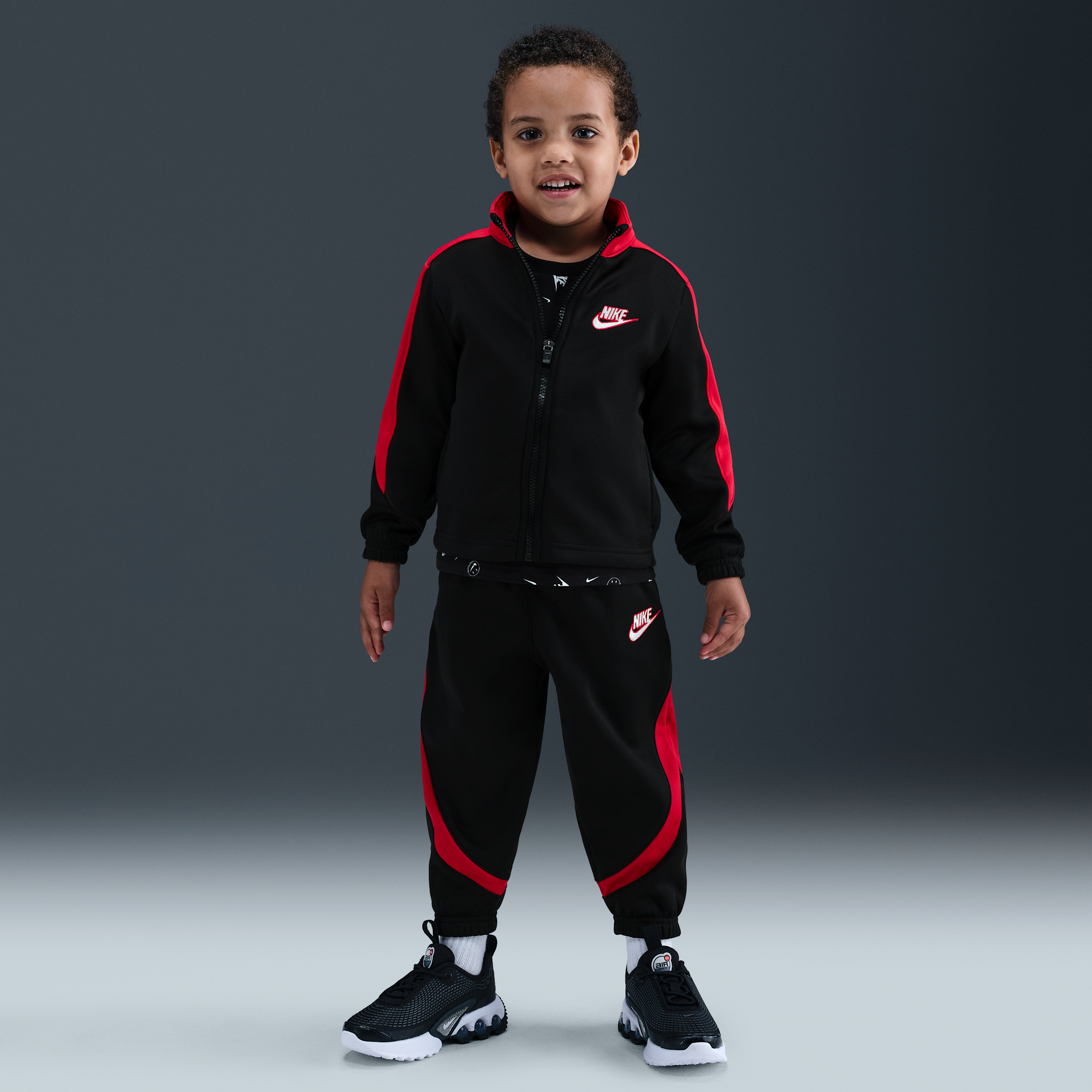 Nike Toddler 2-piece Propus Colorblocked Set In Black