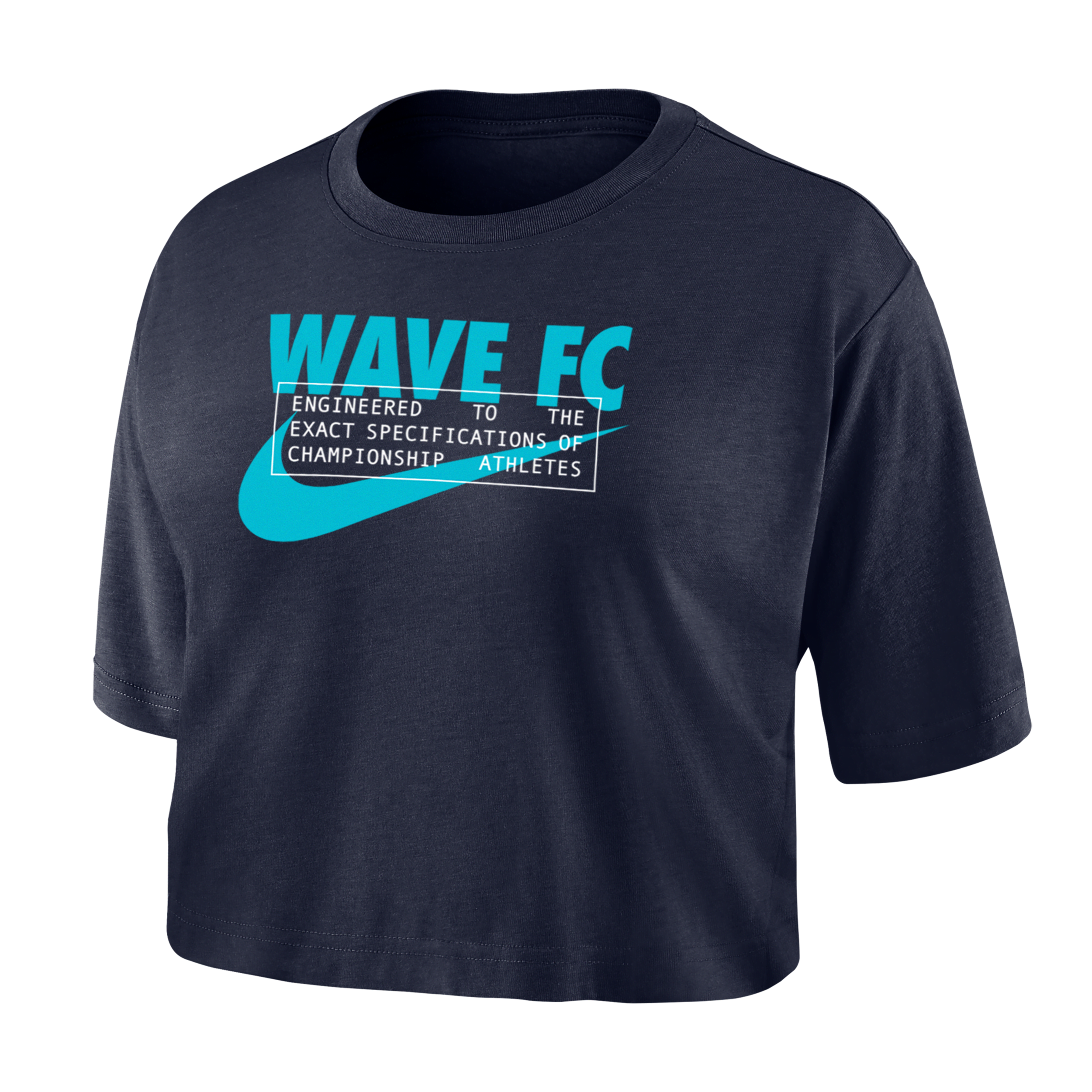 Nike San Diego Wave  Women's Dri-fit Soccer Cropped T-shirt In Blue