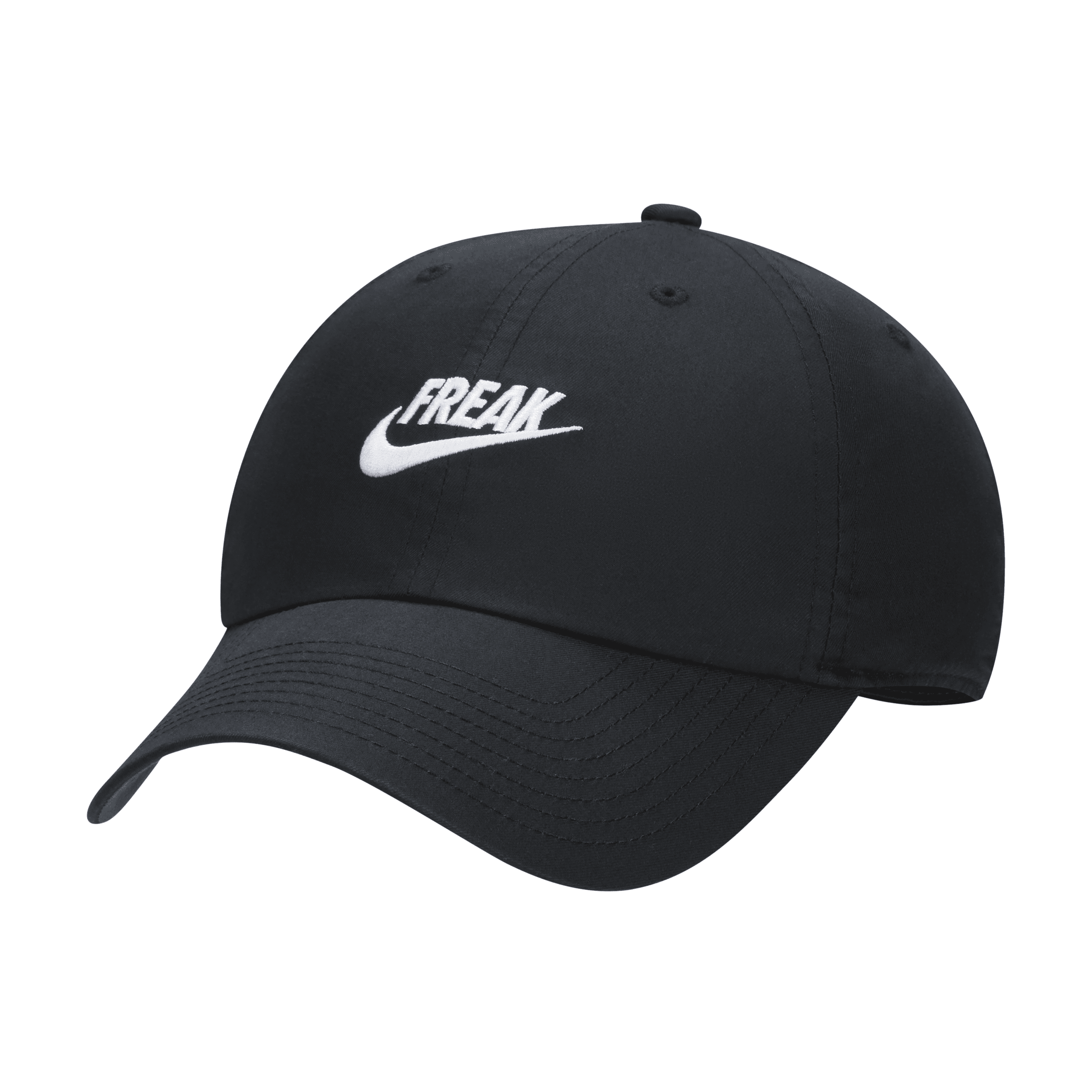 Nike Giannis Antetokounmpo  Unisex Dri-fit Club Unstructured "freak" Cap In Black