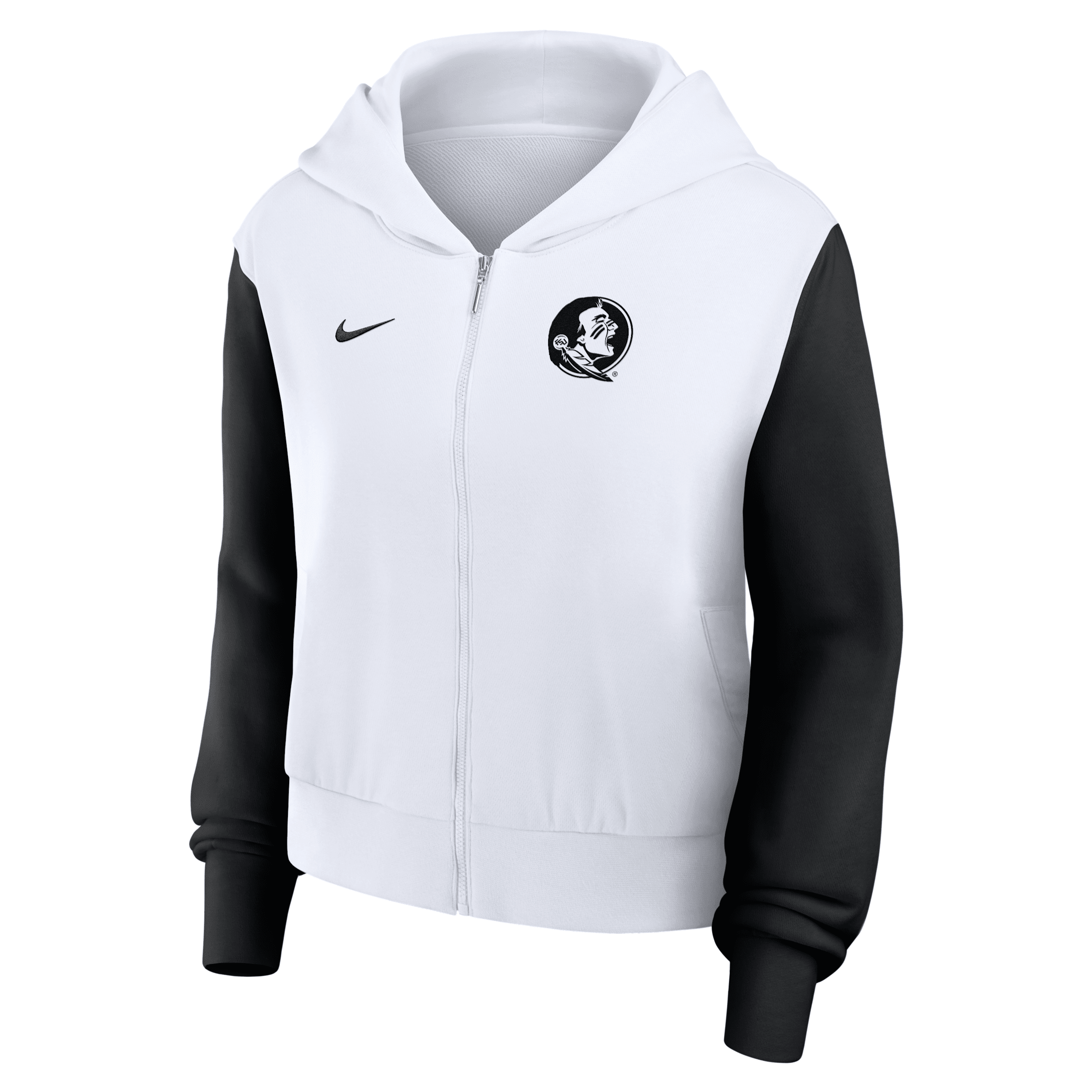 Shop Nike Florida State Athletic Prep Colorblocked Script Womenâs Women's College Full-zip Hoodie