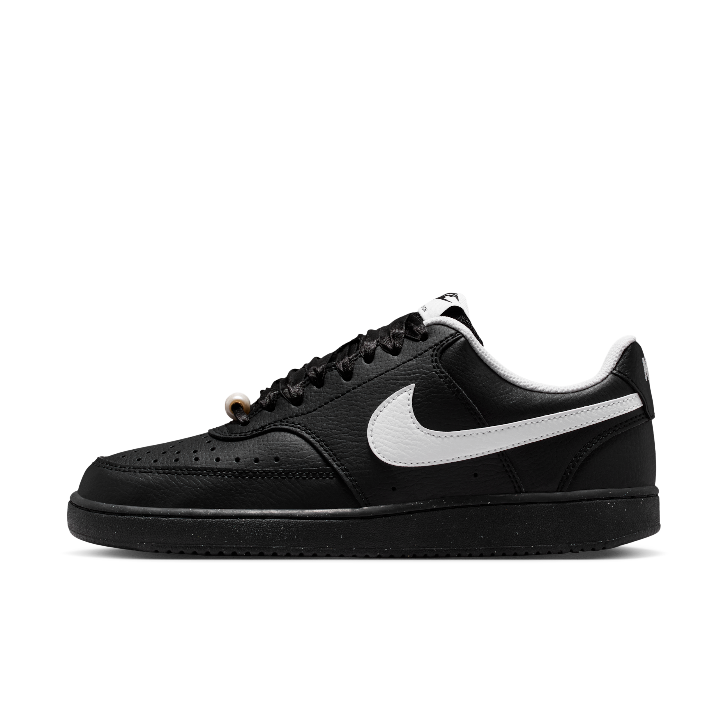 Nike Women's Court Vision Low Shoes in Black | IB6652-001