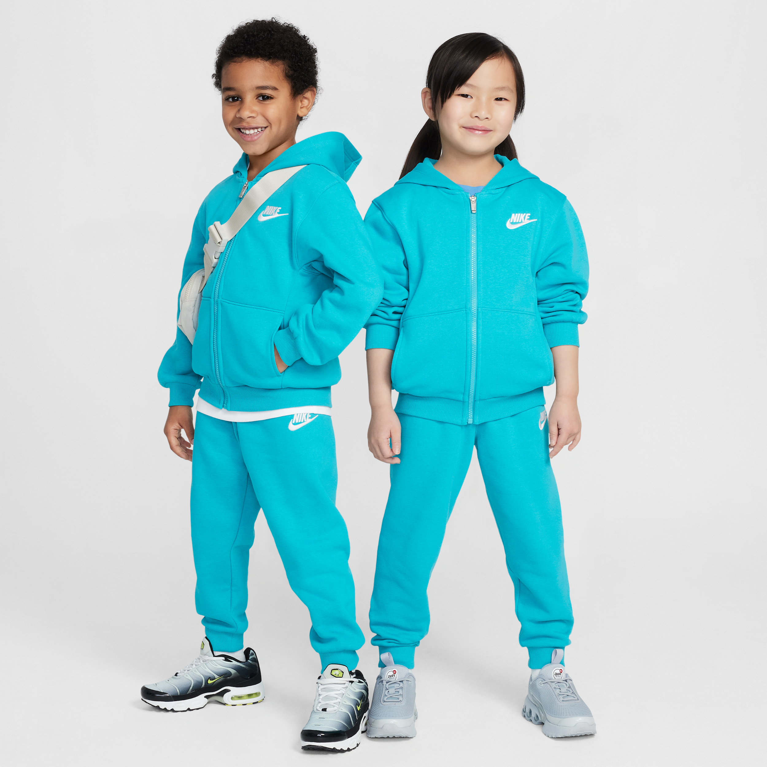 Nike Full-zip Club Set Little Kids 2-piece Hoodie Set In Green