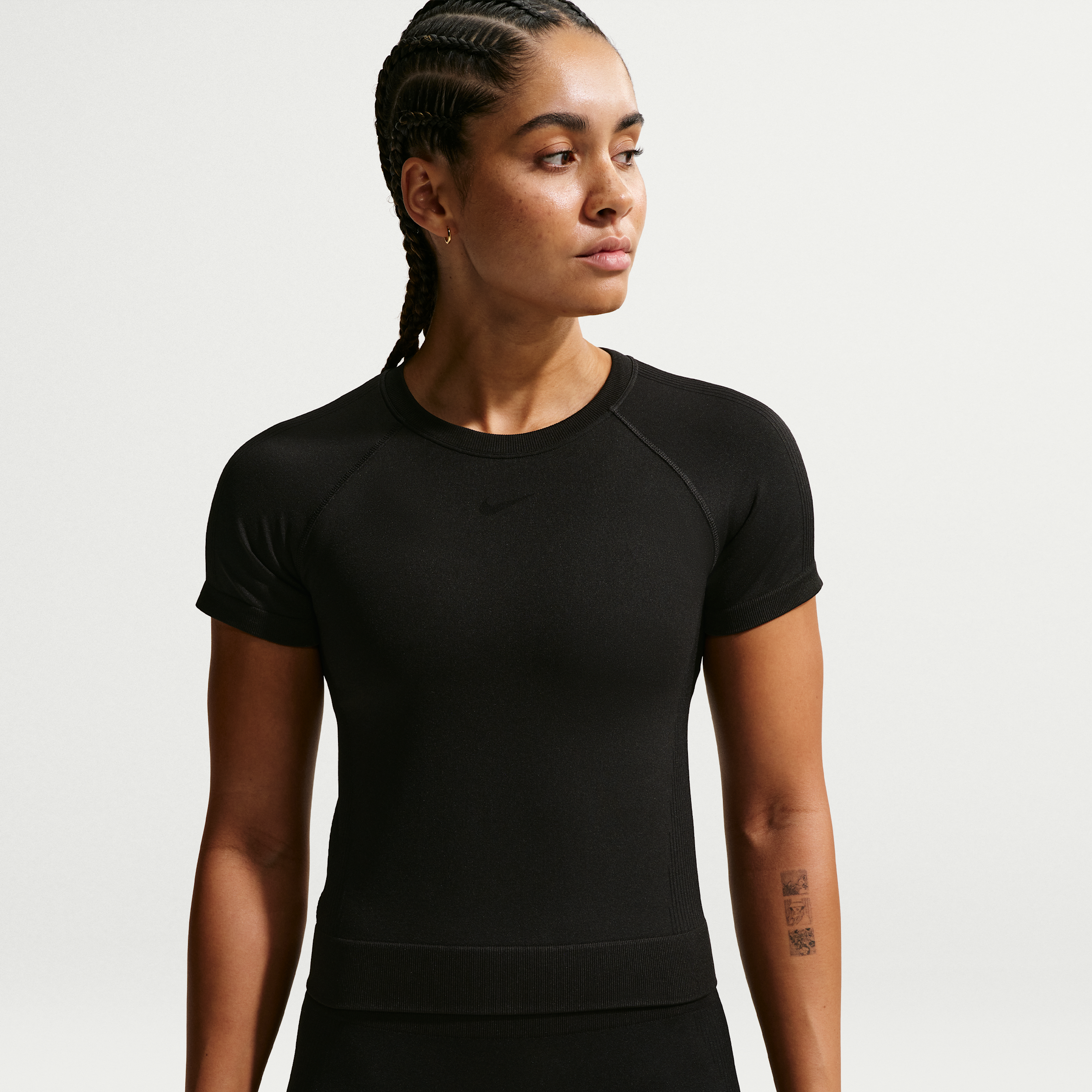 Women's Nike Pro Seamless Dri-FIT T-Shirt in Black | IM9972-010