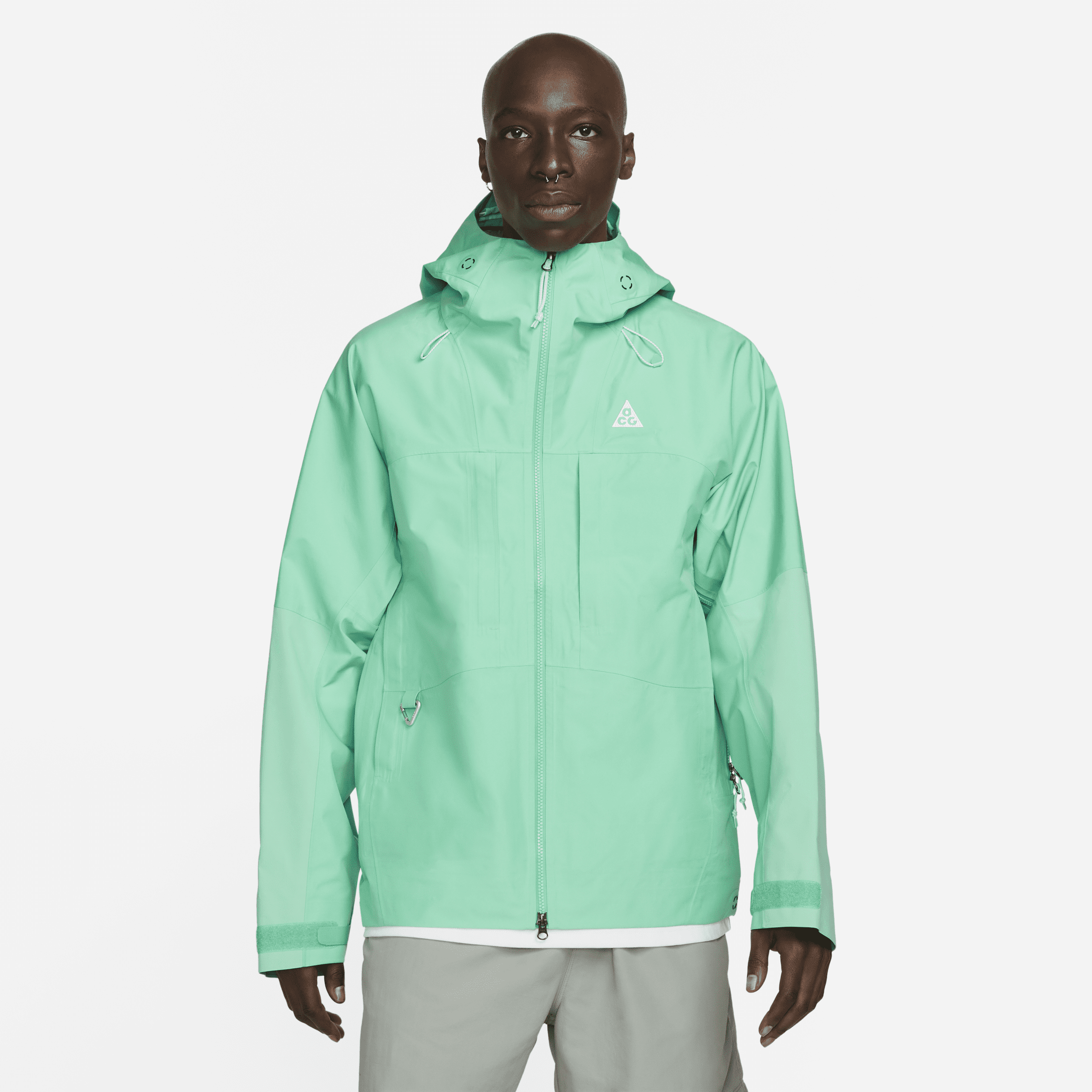 Nike Men's  Acg Storm-fit Adv Gore-tex "misery Ridge" Jacket In Green