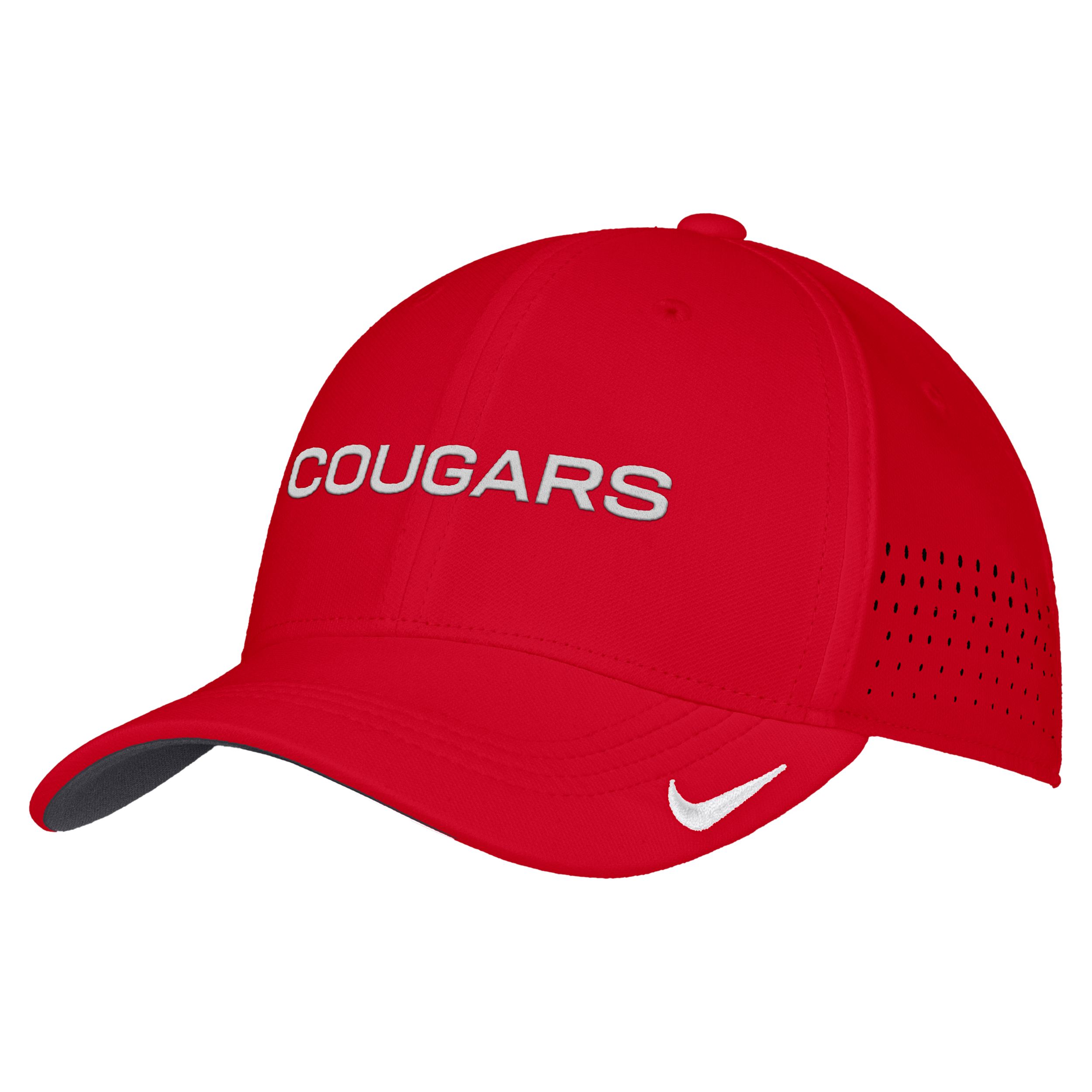 Nike Men's Red Houston Cougars 2026 On-Field AeroBill SwooshFlex Dri-fit Hat - Red