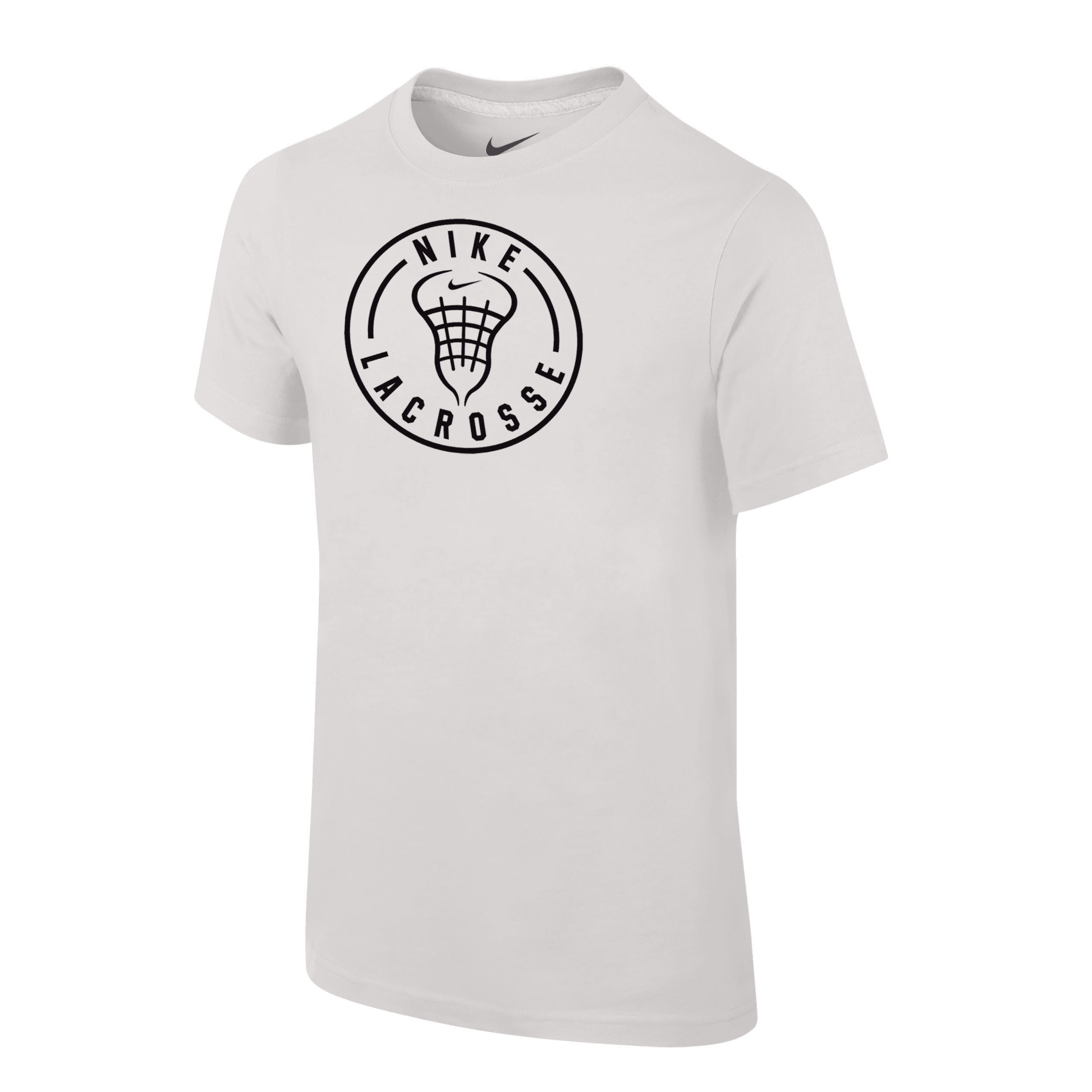 Nike Swoosh Lacrosse Big Kids' (boys') T-shirt In White