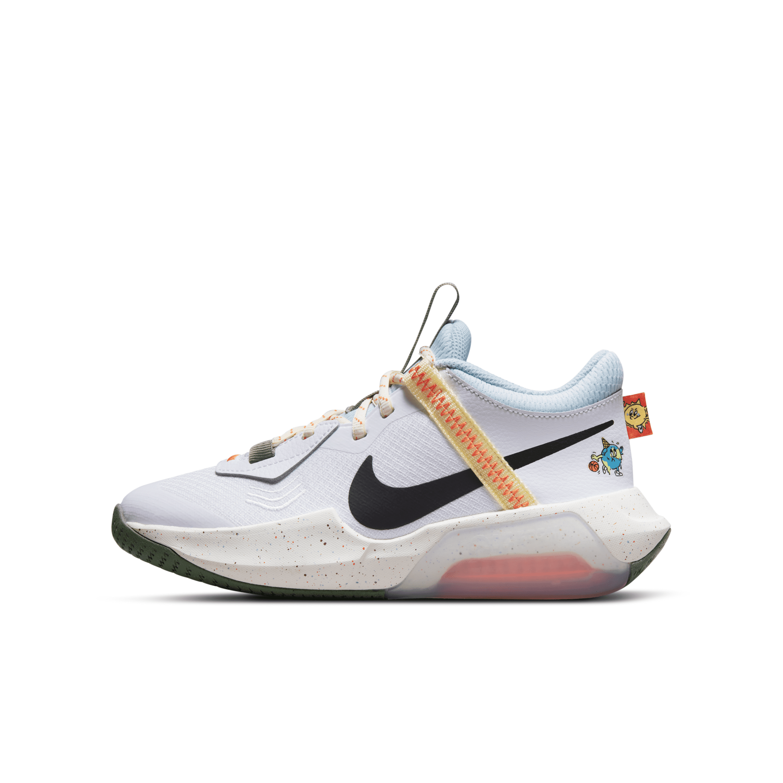 Nike Air Zoom Crossover Big Kids' Basketball Shoes in White, Size: 7Y | DX6051-101