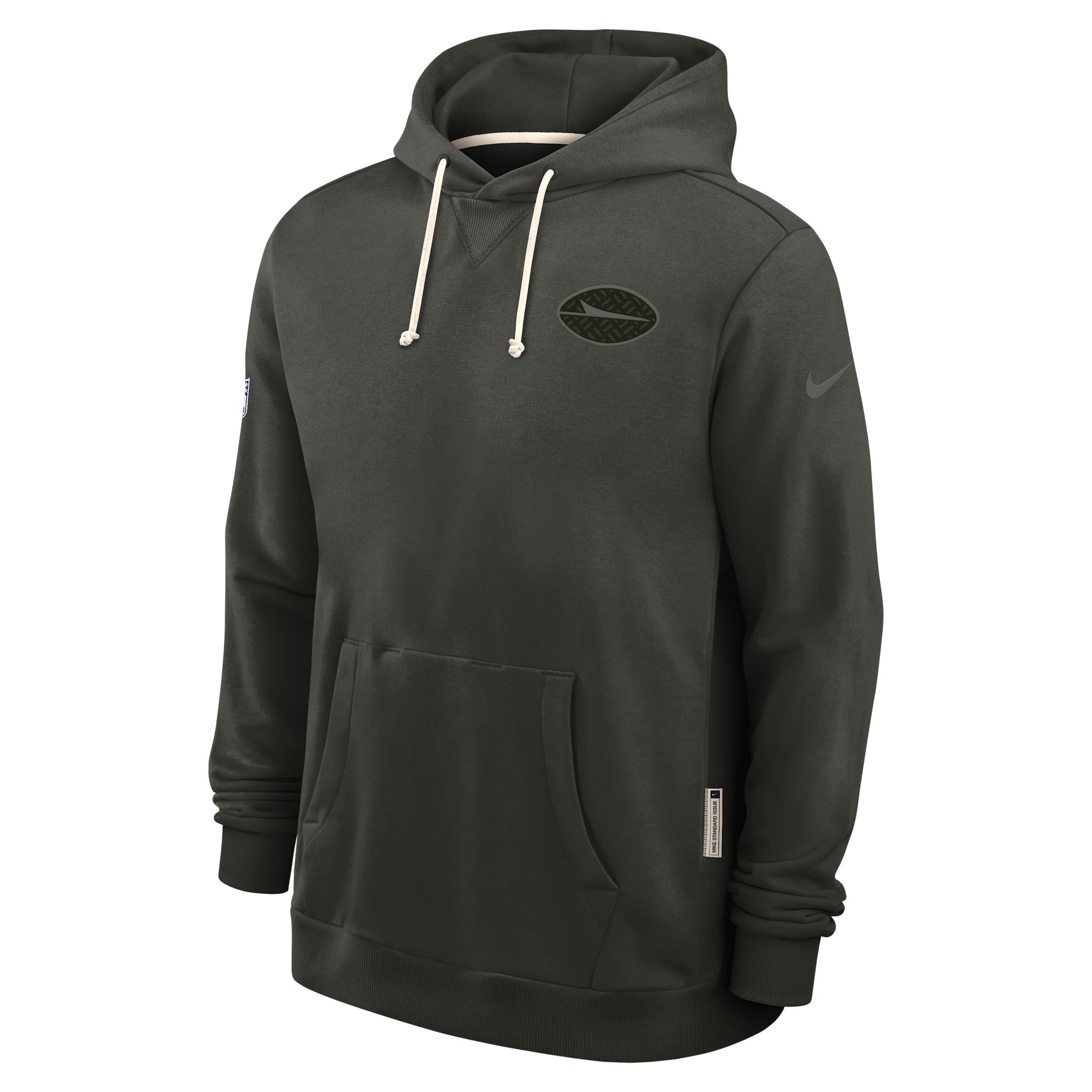 Nike New York Jets Rivalries Collection Sideline  Men's Dri-fit Nfl Pullover Hoodie In Green