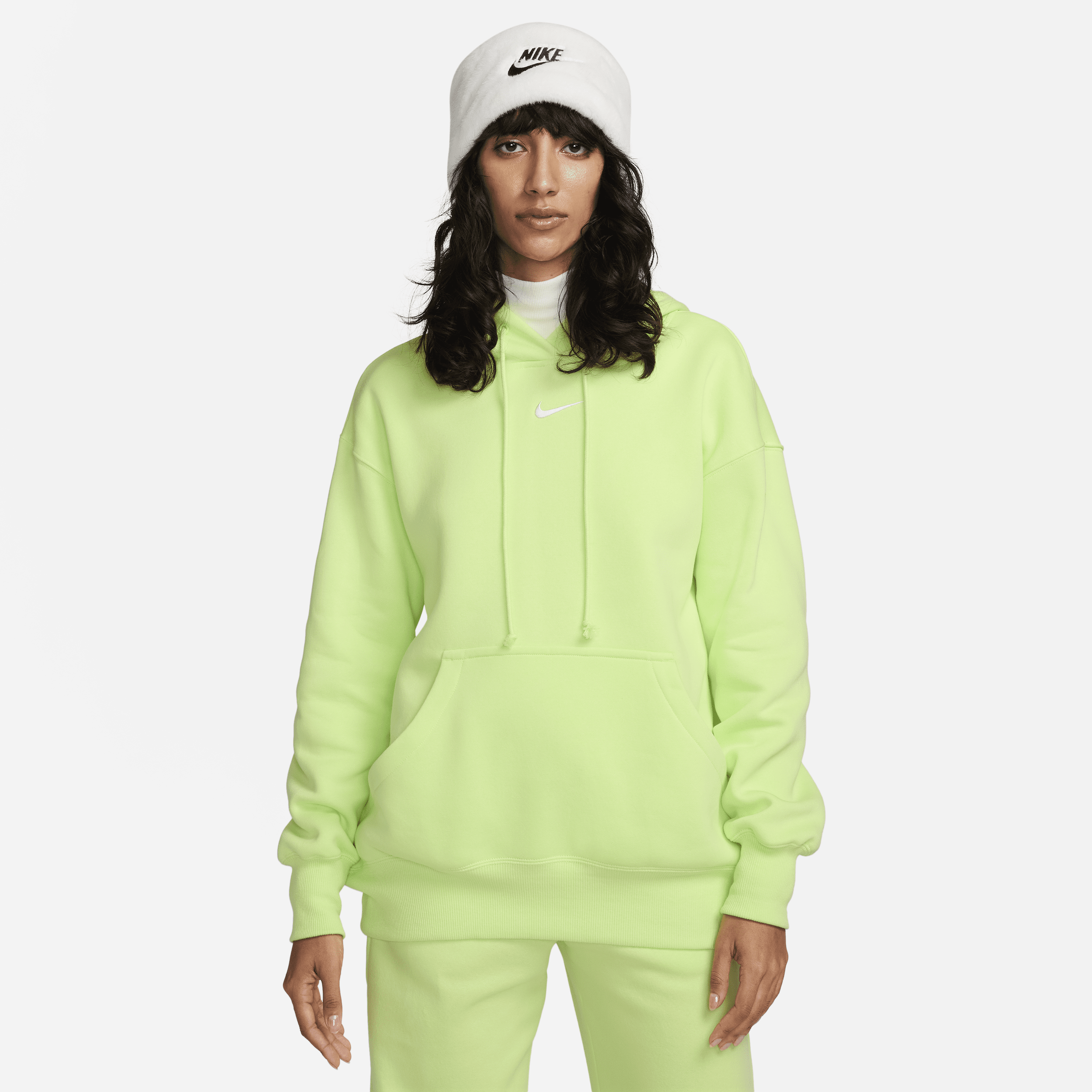 Nike Women's  Sportswear Phoenix Fleece Oversized Pullover Hoodie In Yellow