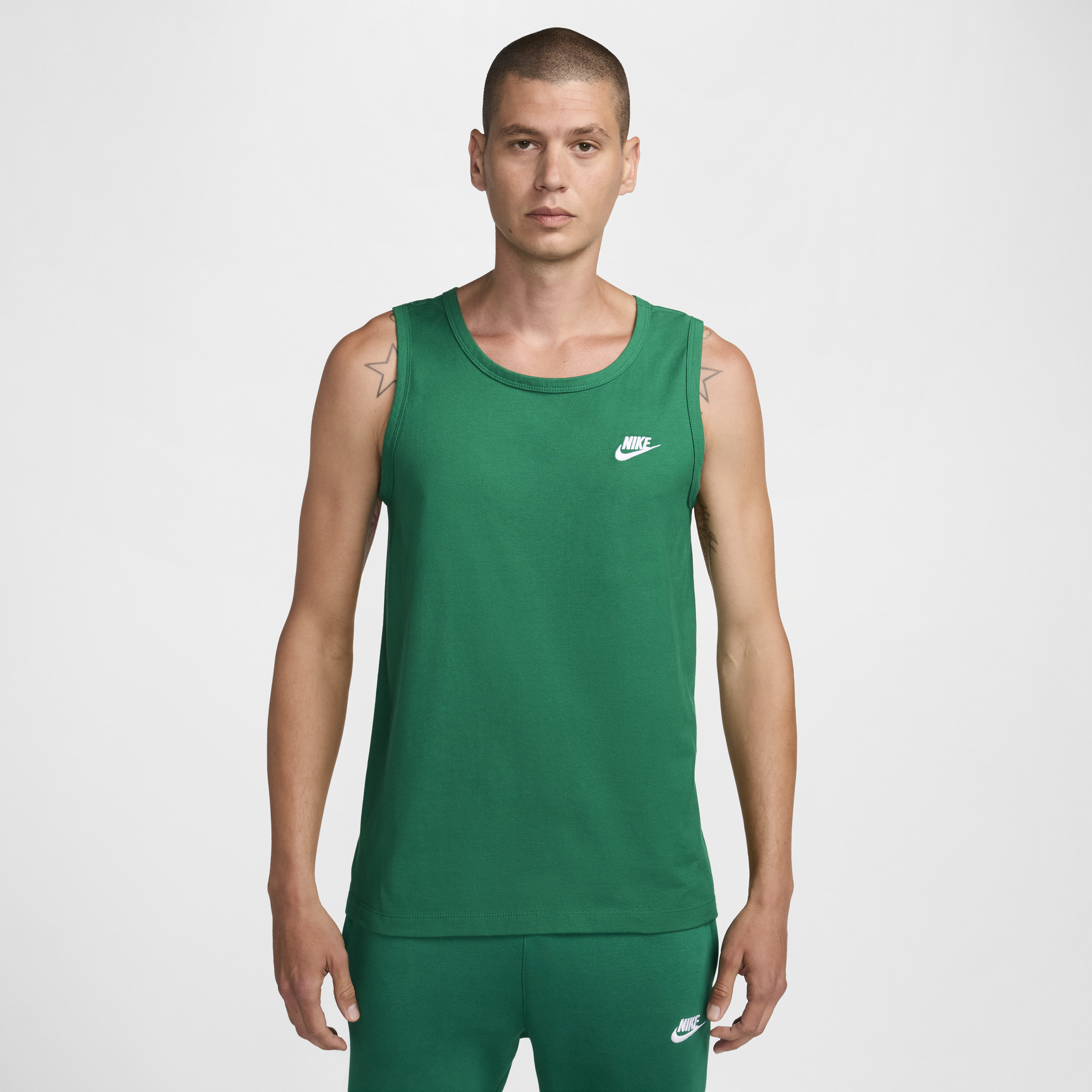 Men's Nike Sportswear Club Tank Top in Green | BQ1260-365