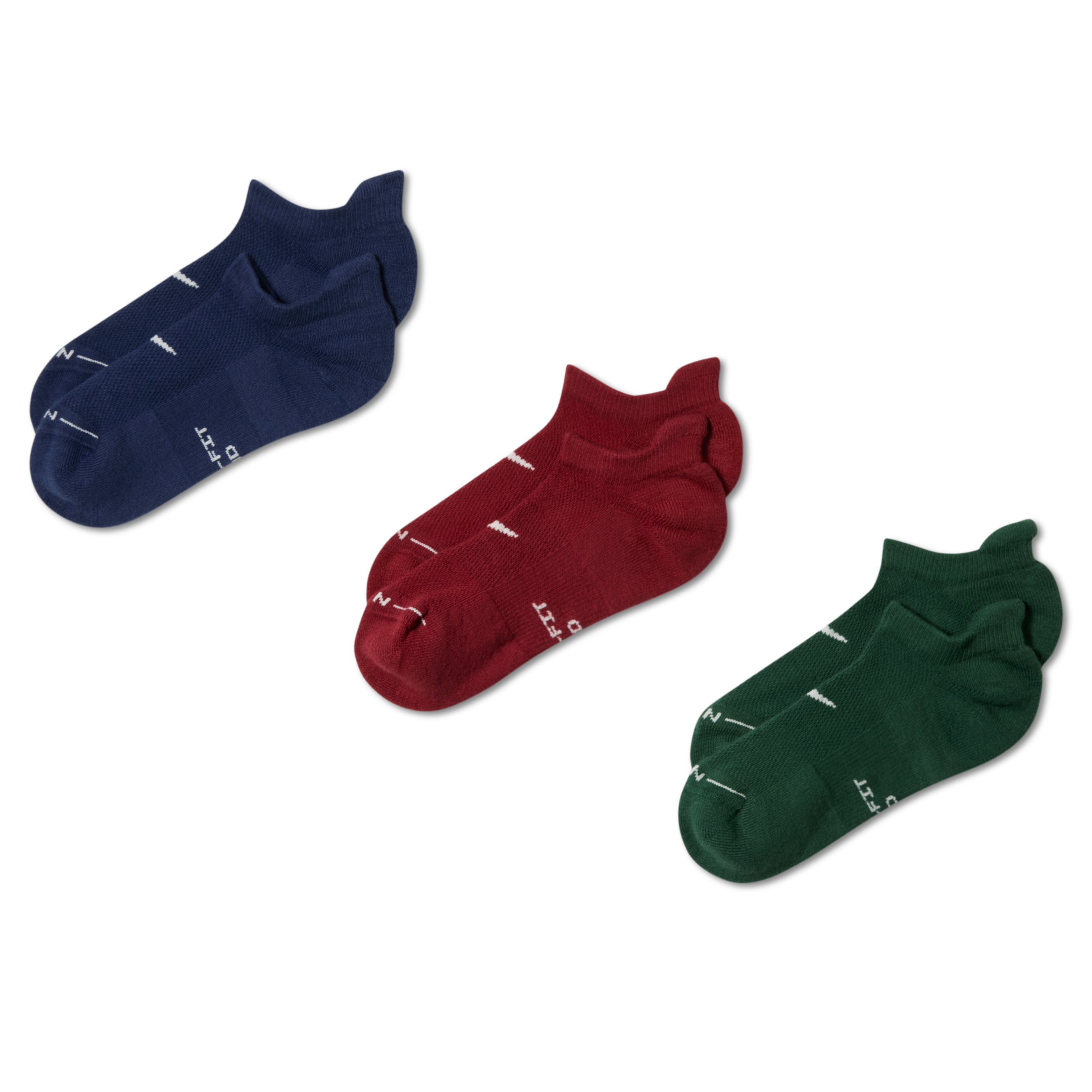 Nike Unisex Everyday Elevated No-Show Socks (3 Pairs) in Multicolor | HQ8028-907